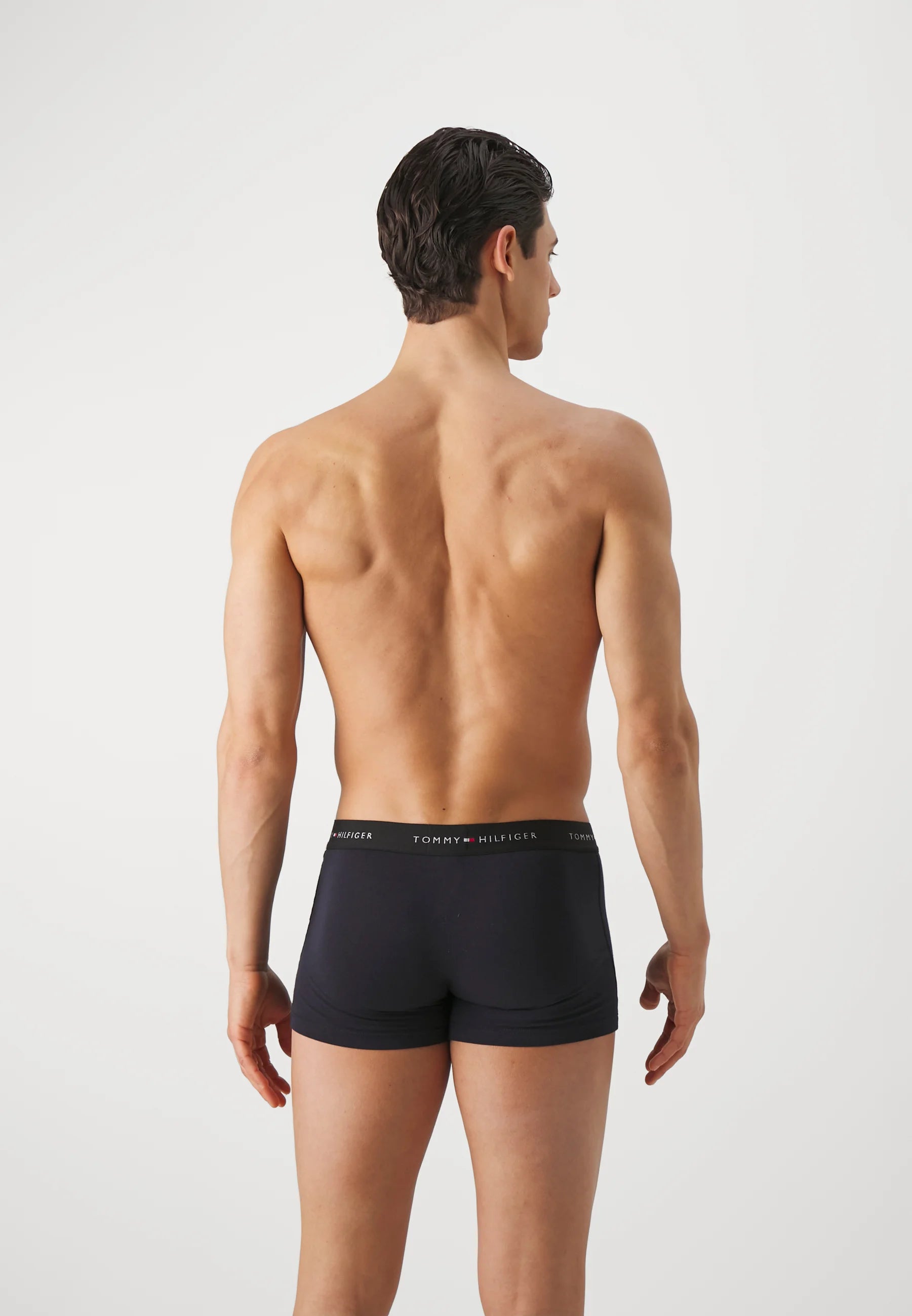 Tommy Hilfiger Signature Trunk 3 Pack – Desert Sky, Black, Grey Heather