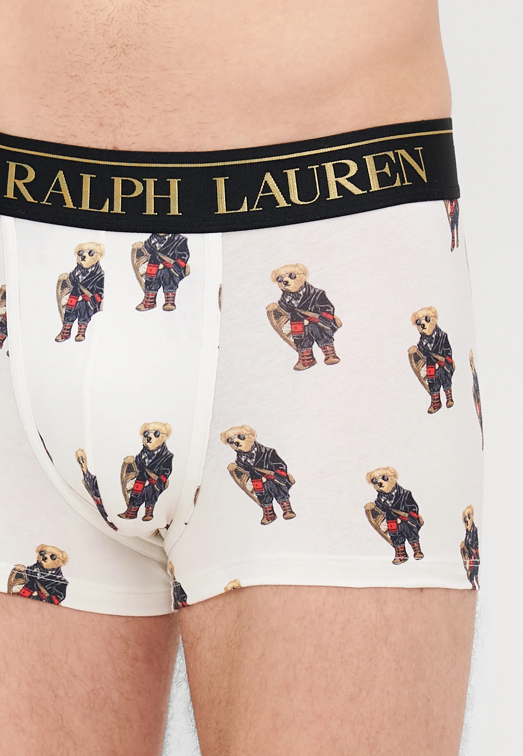 Polo Ralph Lauren Cotton Stretch Trunks – Low Rise – 2 Pack – Navy, Trophy Cream