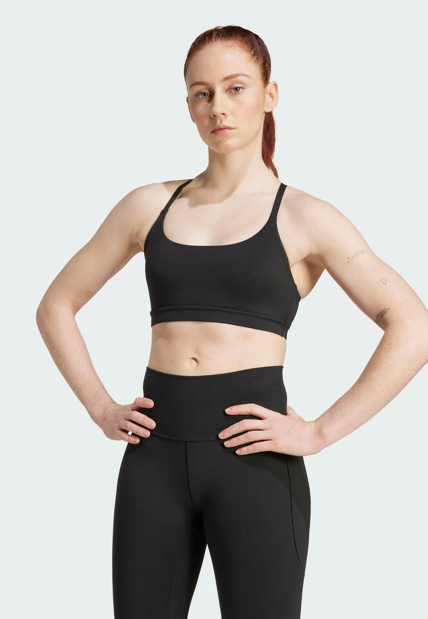 Soutien-gorge de sport Adidas Performance All Me LS Light Support – Noir