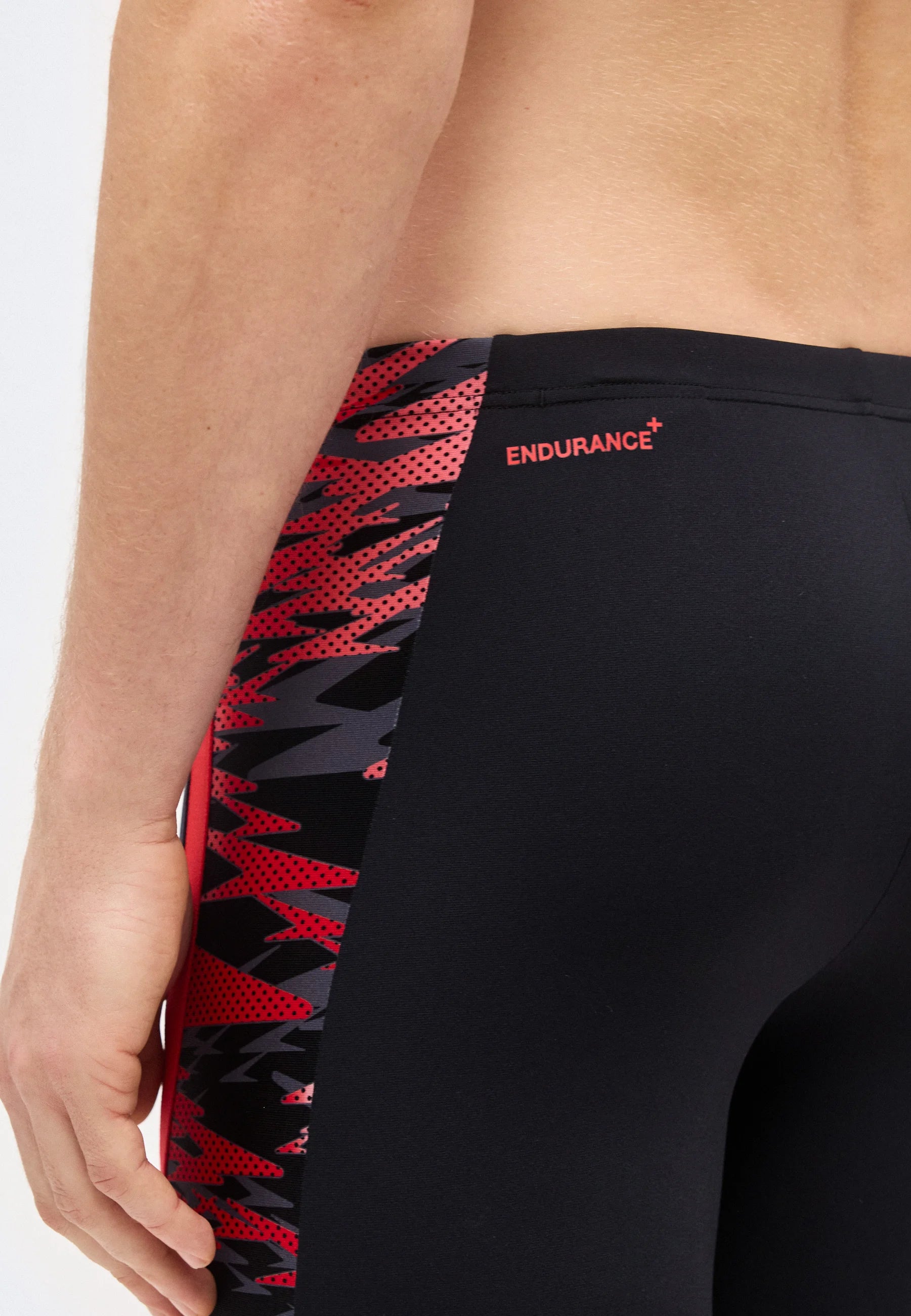 Speedo Hyperboom Mid Jammer – Anthracite, Rouge à haut risque
