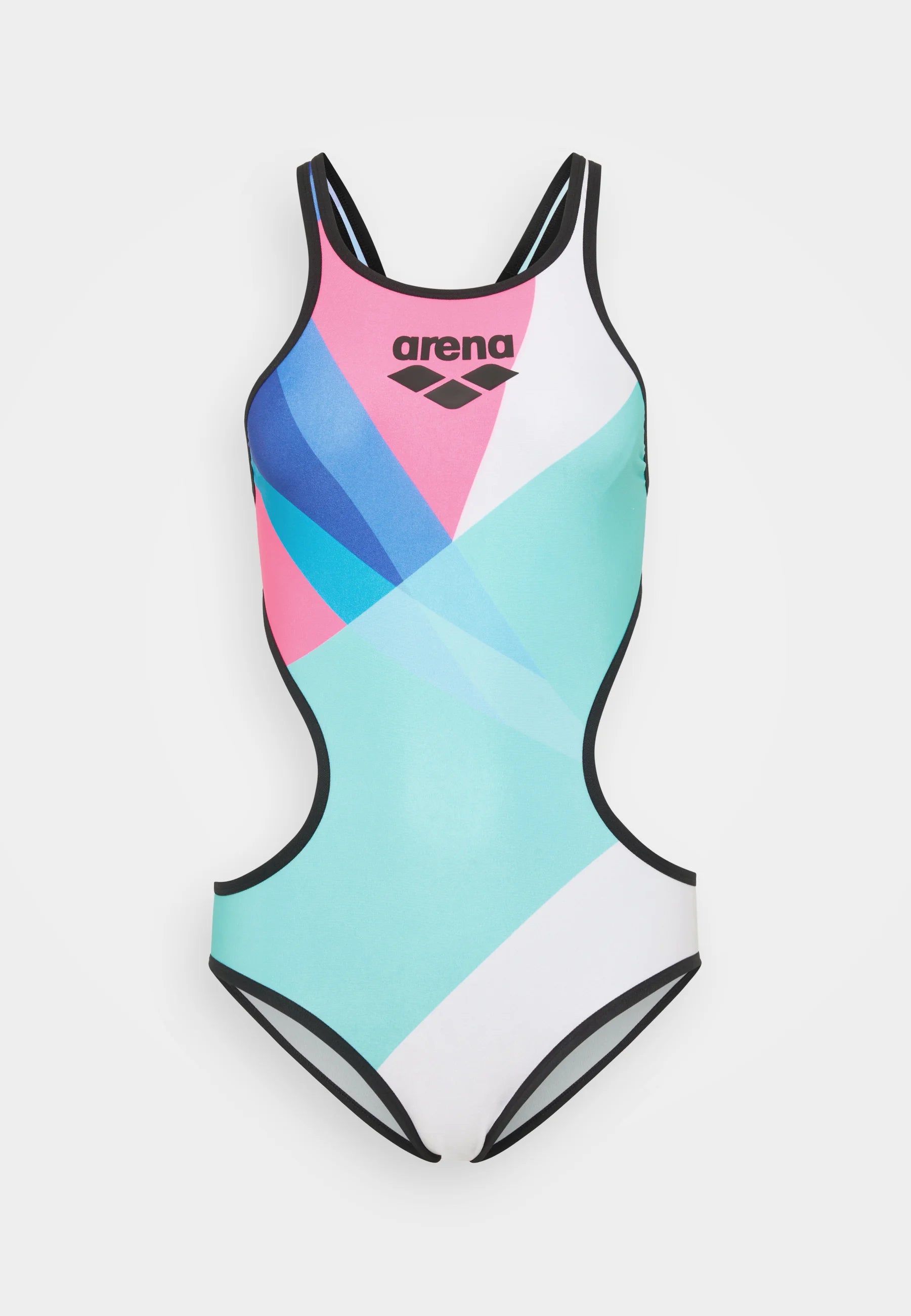Arena One Placement Tech Back One-Piece Swimsuit – Multi, Black