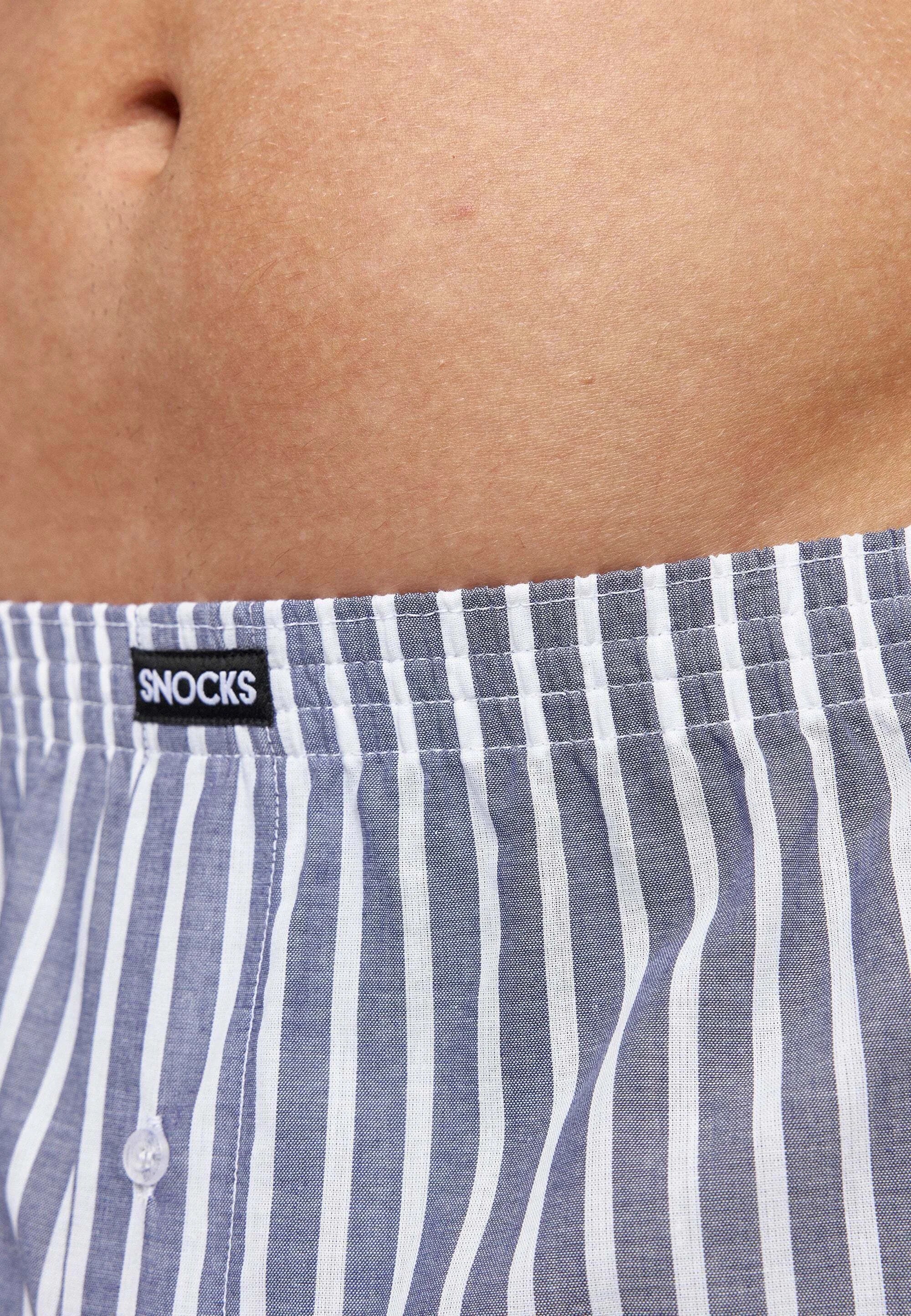 SNOCKS American 3er-Pack Boxershorts – Streifen-Set