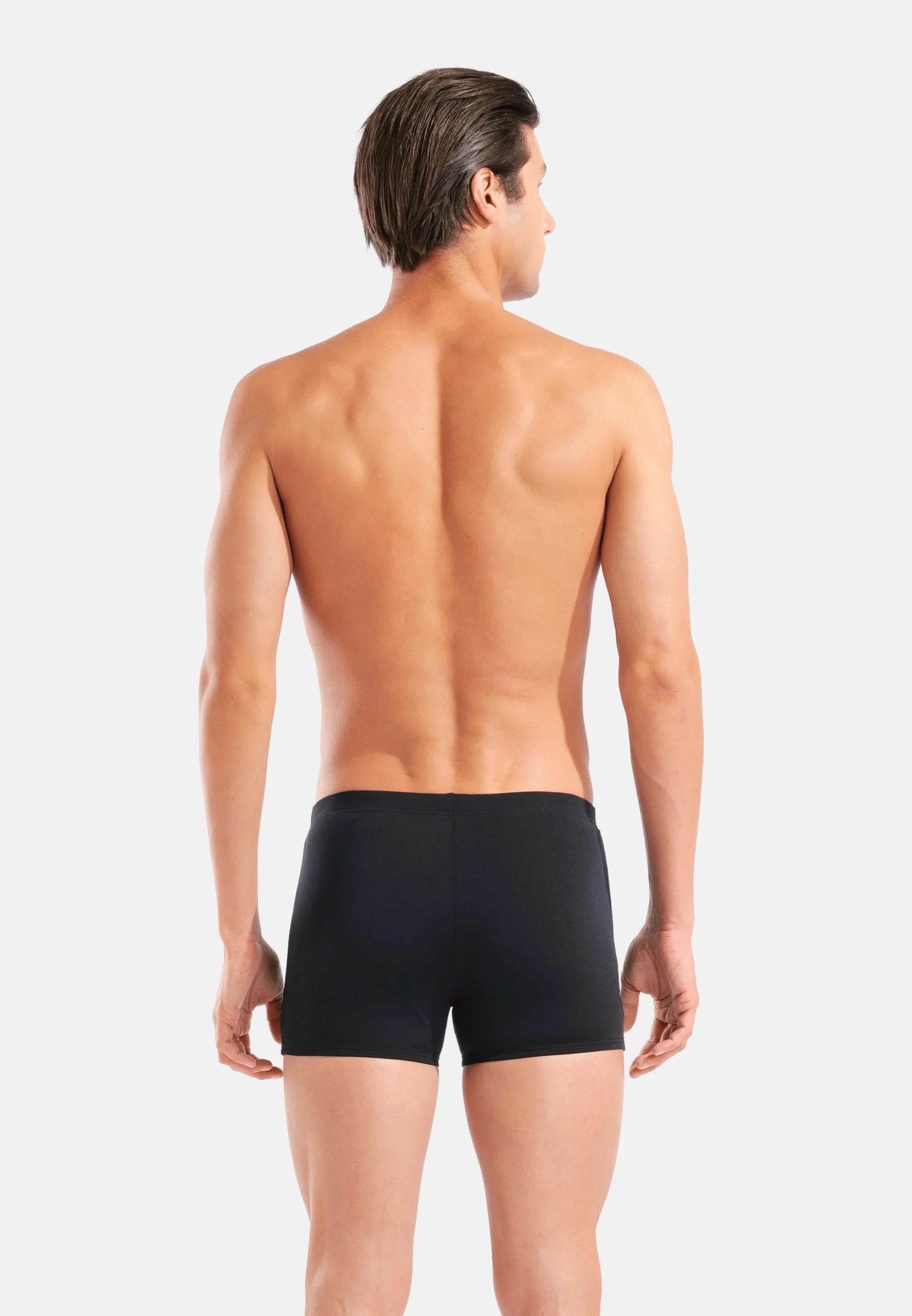 Short de bain graphique Arena – Noir, Turquoise