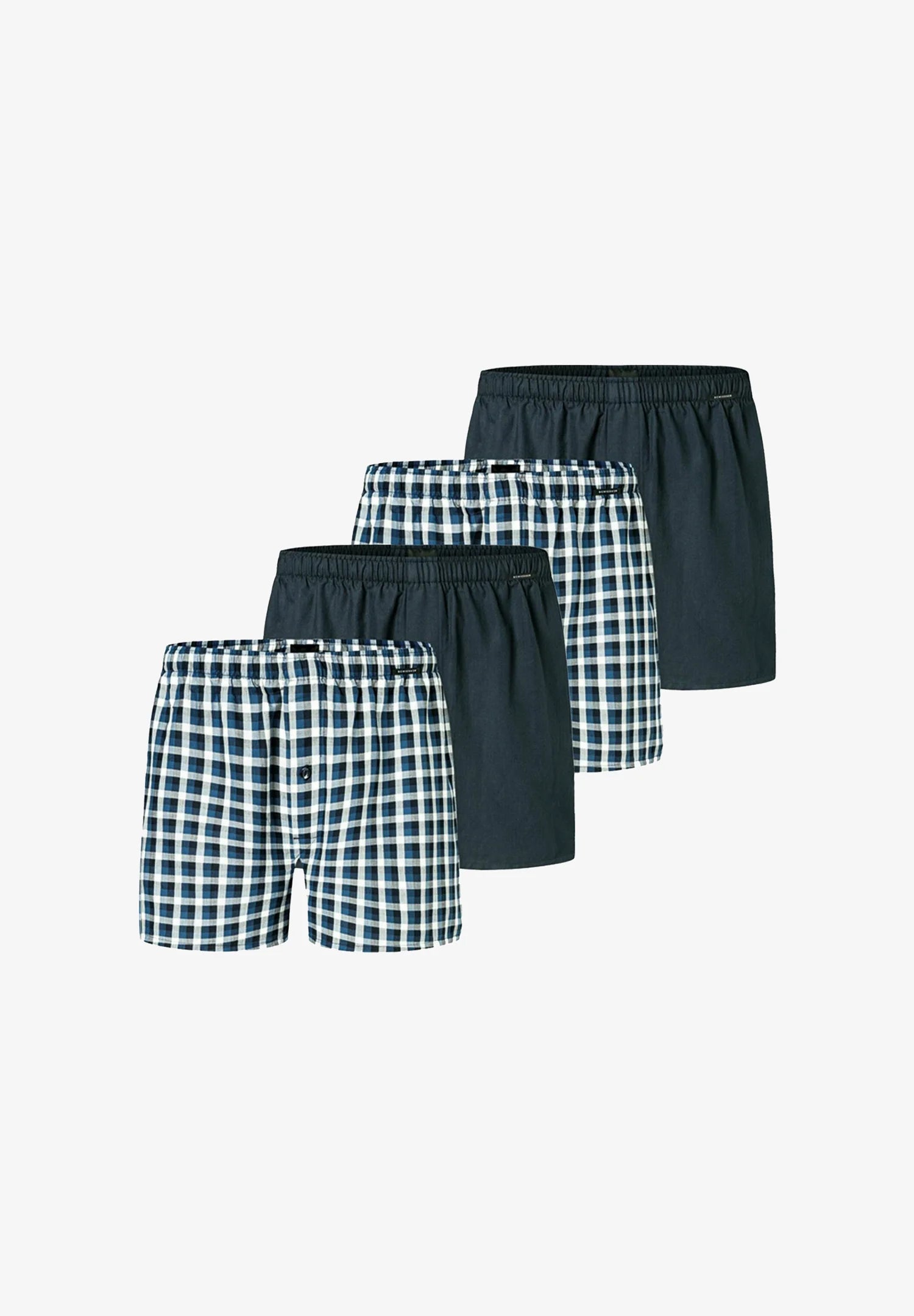 Schiesser Cotton Boxer Shorts 4 Pack – Assorted Colours