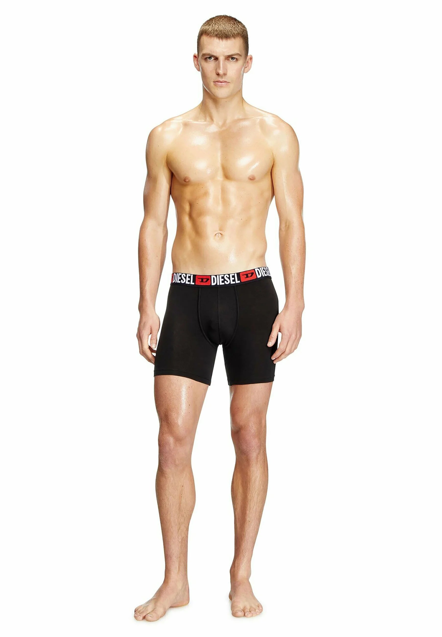 Diesel Max Core 3 Pack Boxer Briefs – Black, Grey, Red