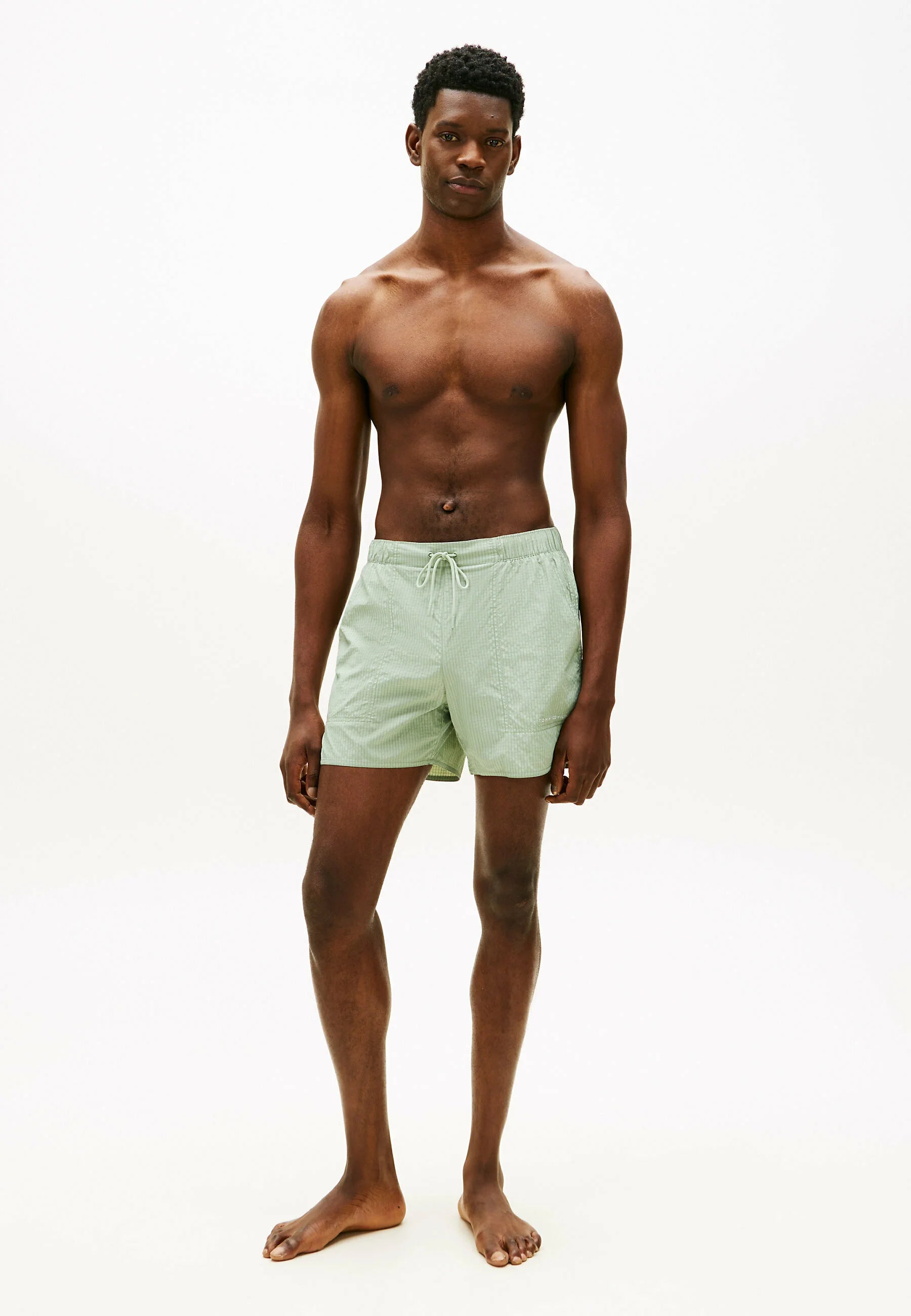 Tommy Hilfiger Ripstop Swim Shorts – Minty Grey