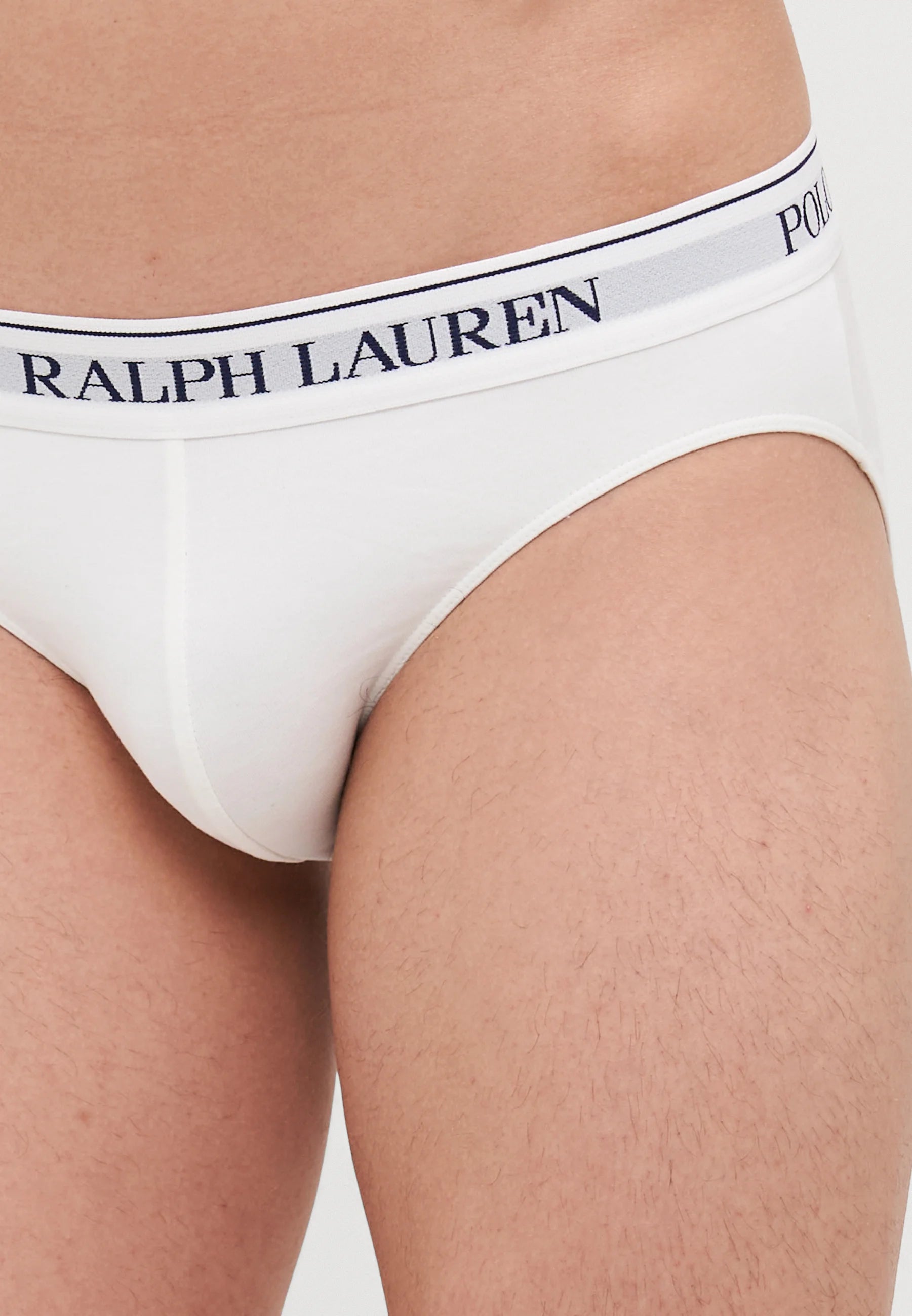 Polo Ralph Lauren Cotton Stretch Briefs – Low Rise – 3 Pack – White, Black, Andover