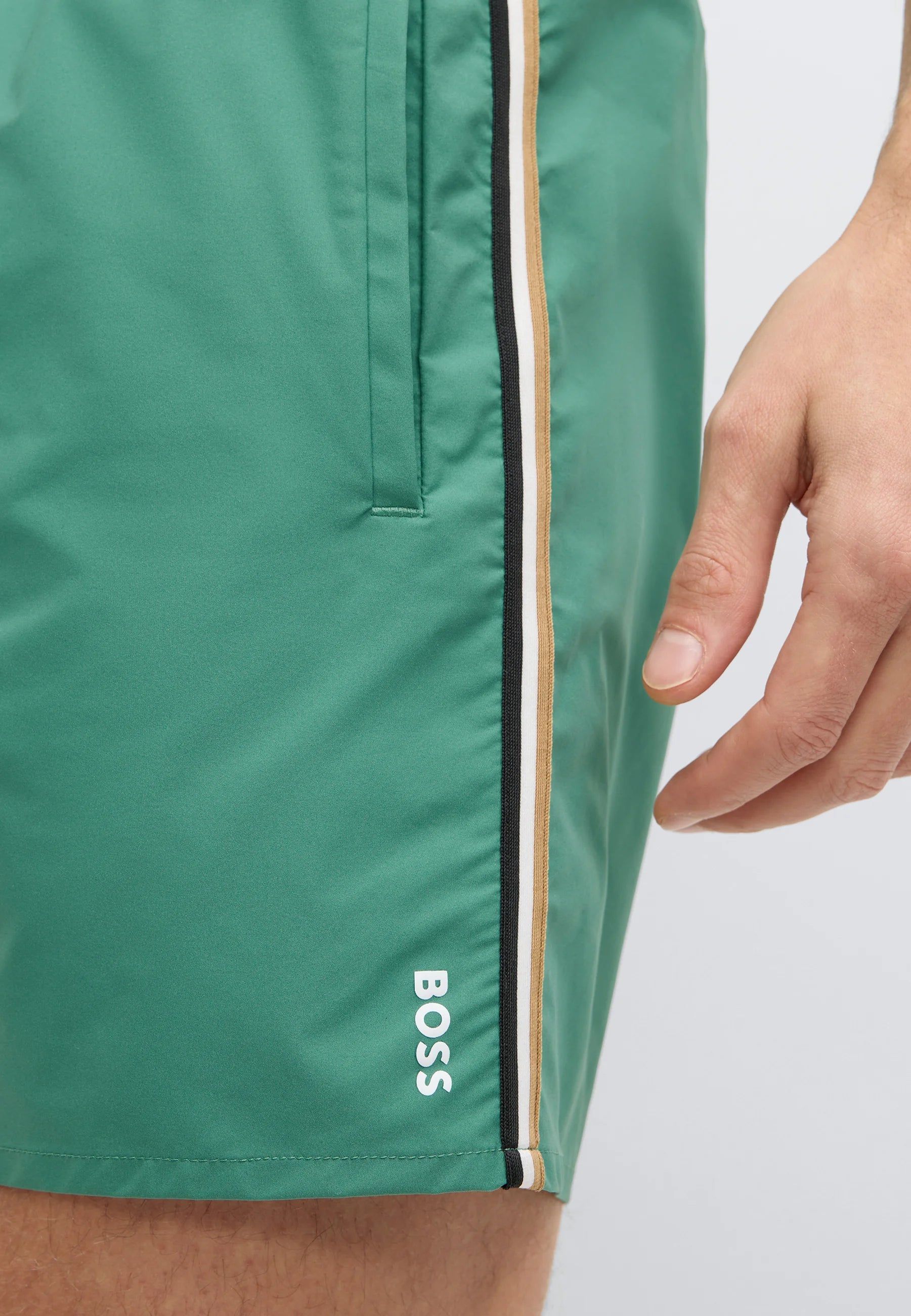 Short de bain BOSS Iconic – Ouvert vert
