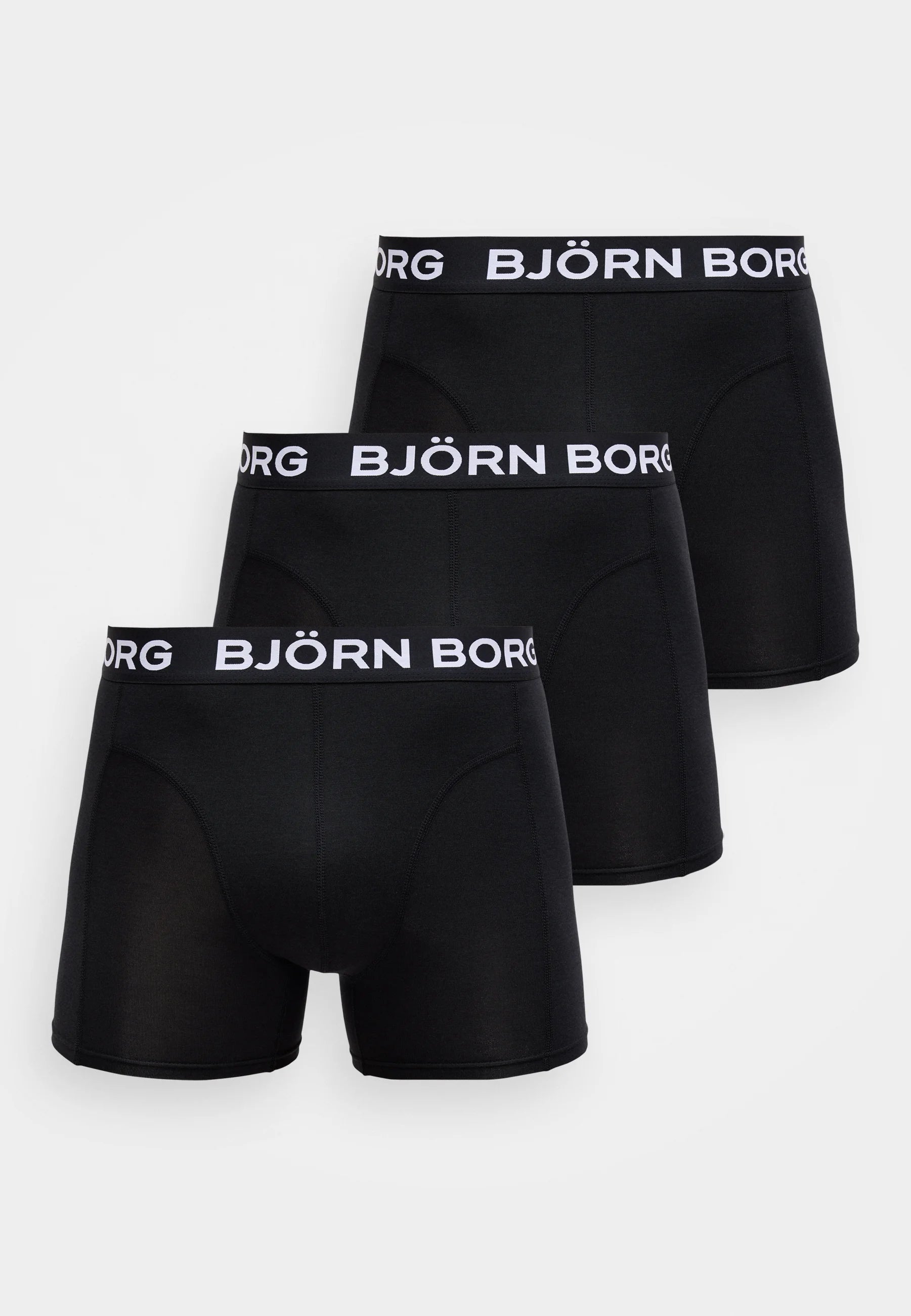Björn Borg Boxerky 3 Pack Bamboo Cotton Blend – černé