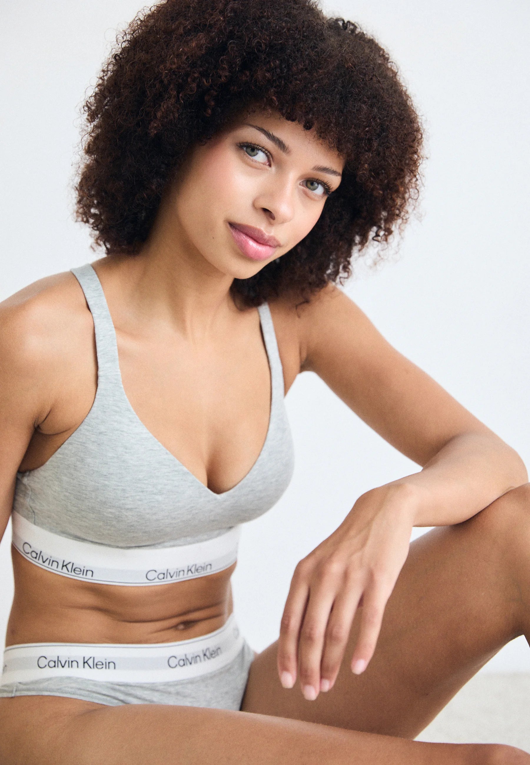 Calvin Klein Icon Lift Bralette T-Shirt Bra – šedá Heather