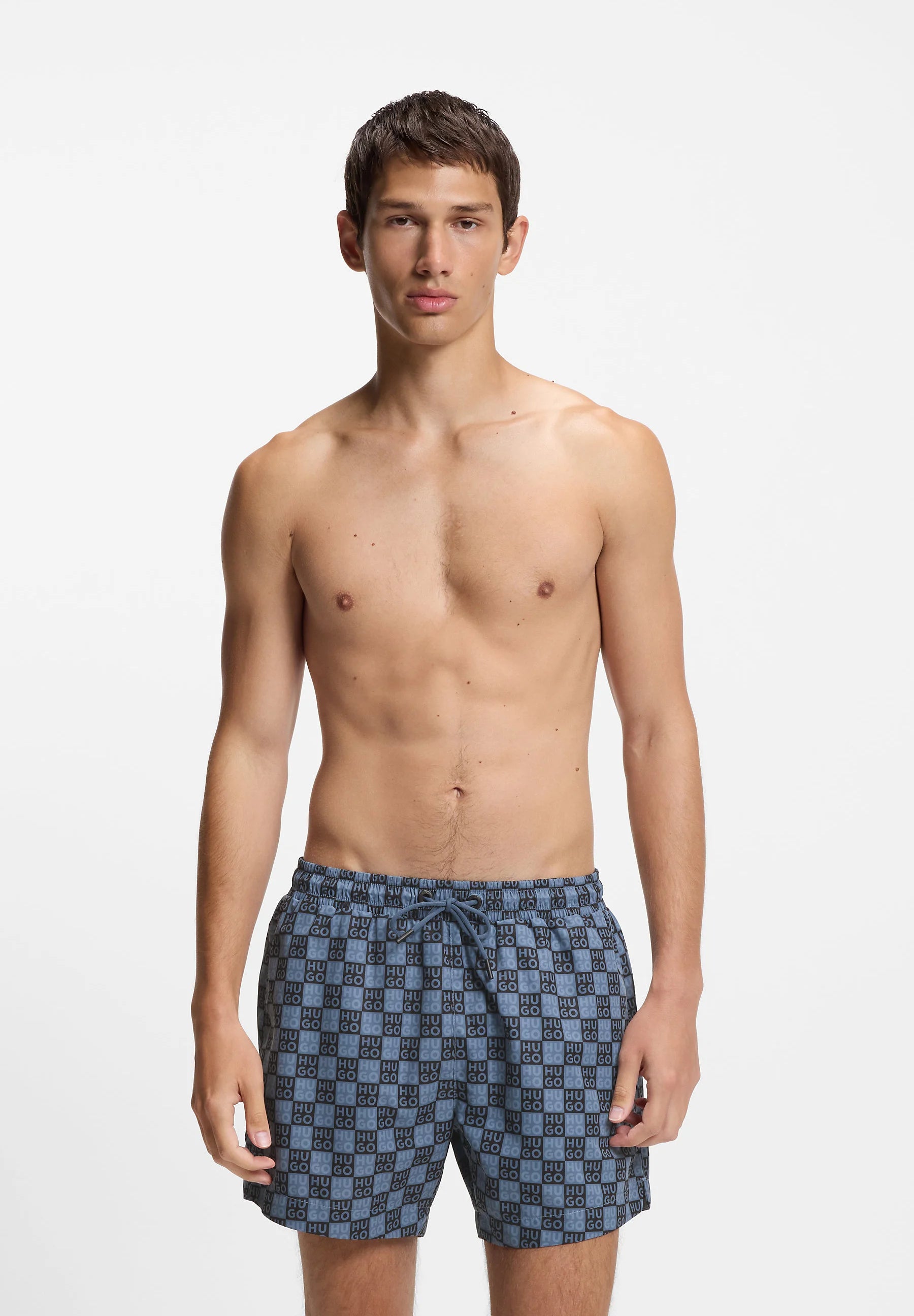 Plavecké šortky HUGO Aaron Swim – tmavě modré