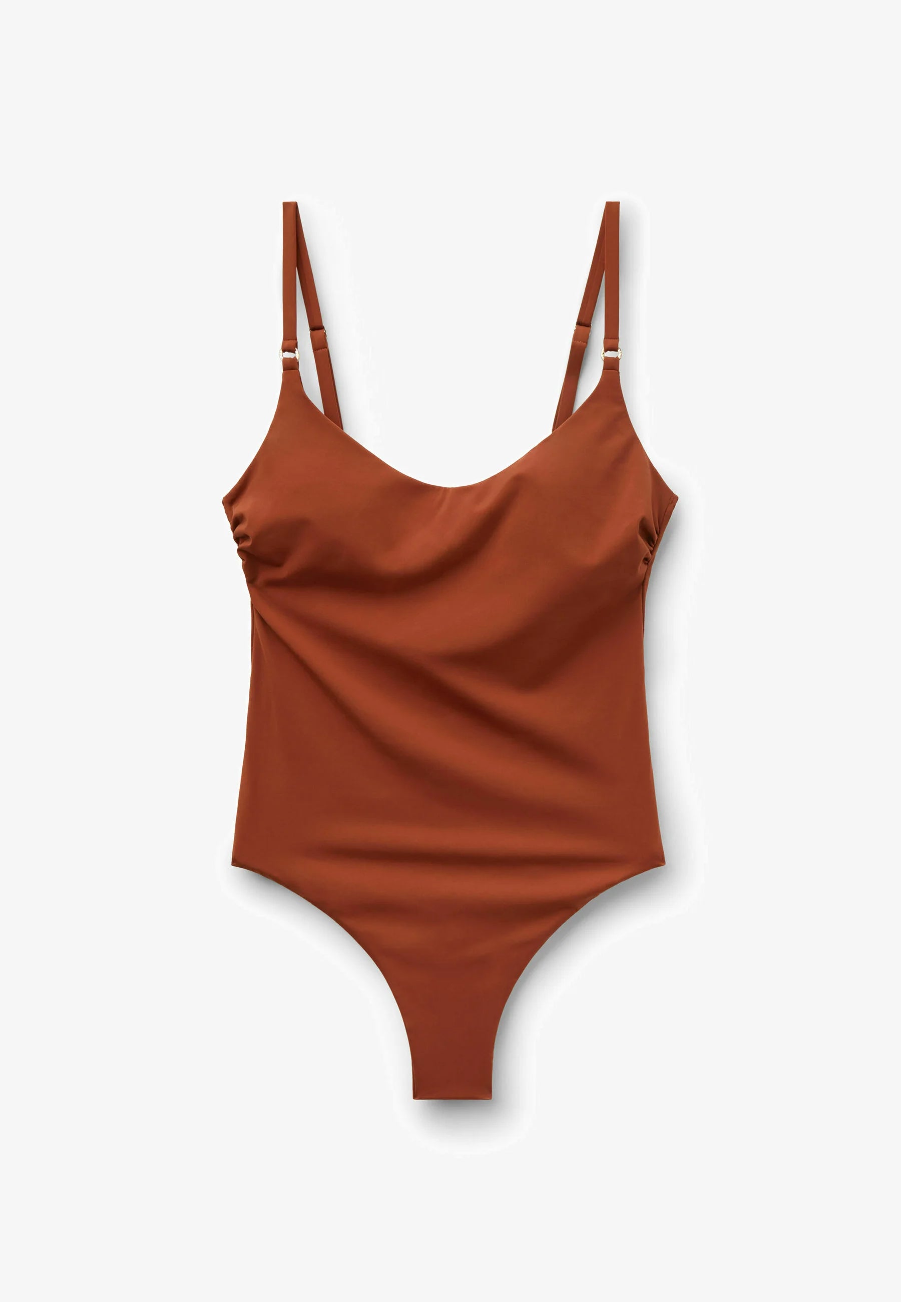 Plavky Calzedonia Classic Premium Fit – hnědé
