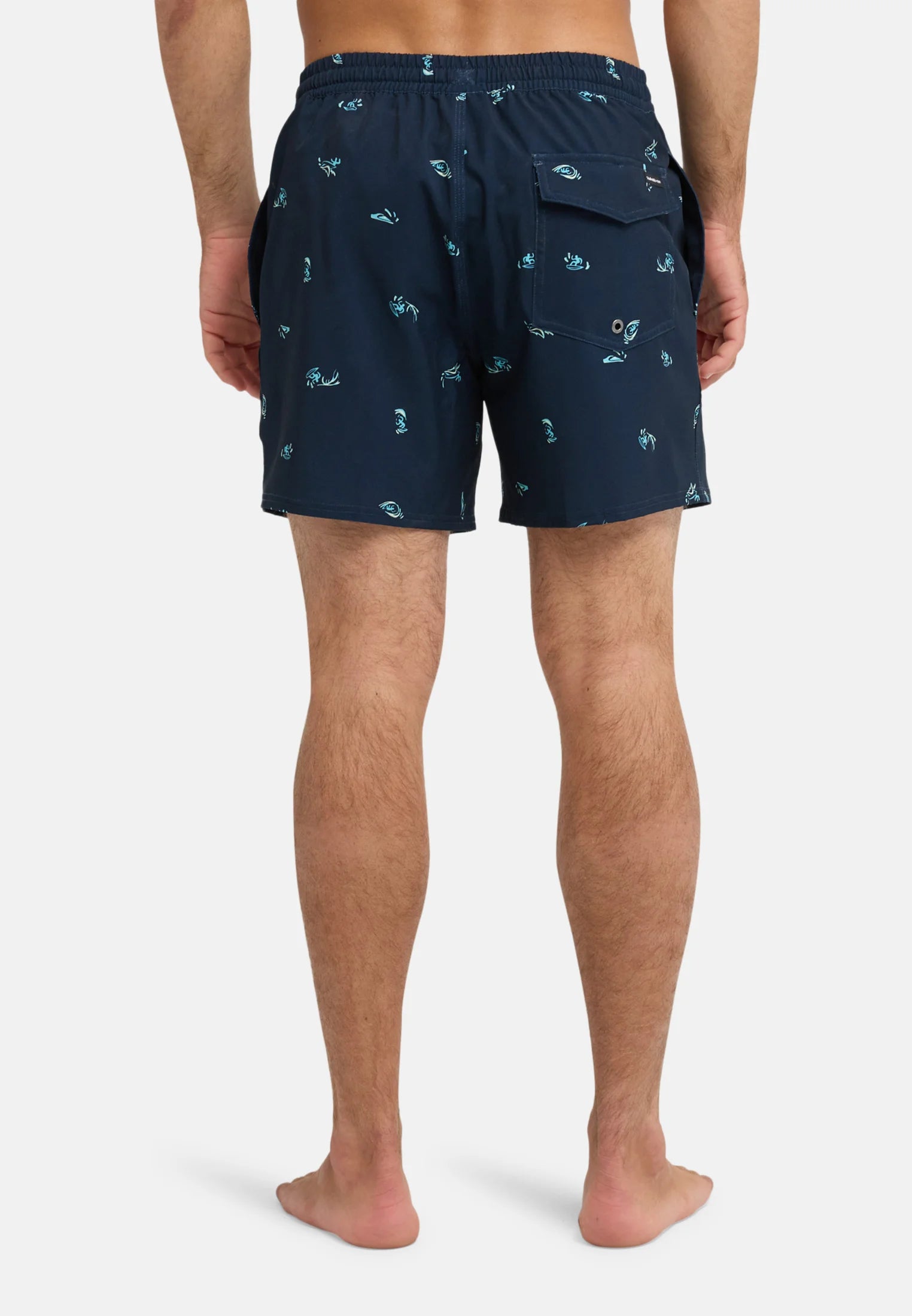 Plavkové šortky Quiksilver Printed Volley 16 – Khaki Print