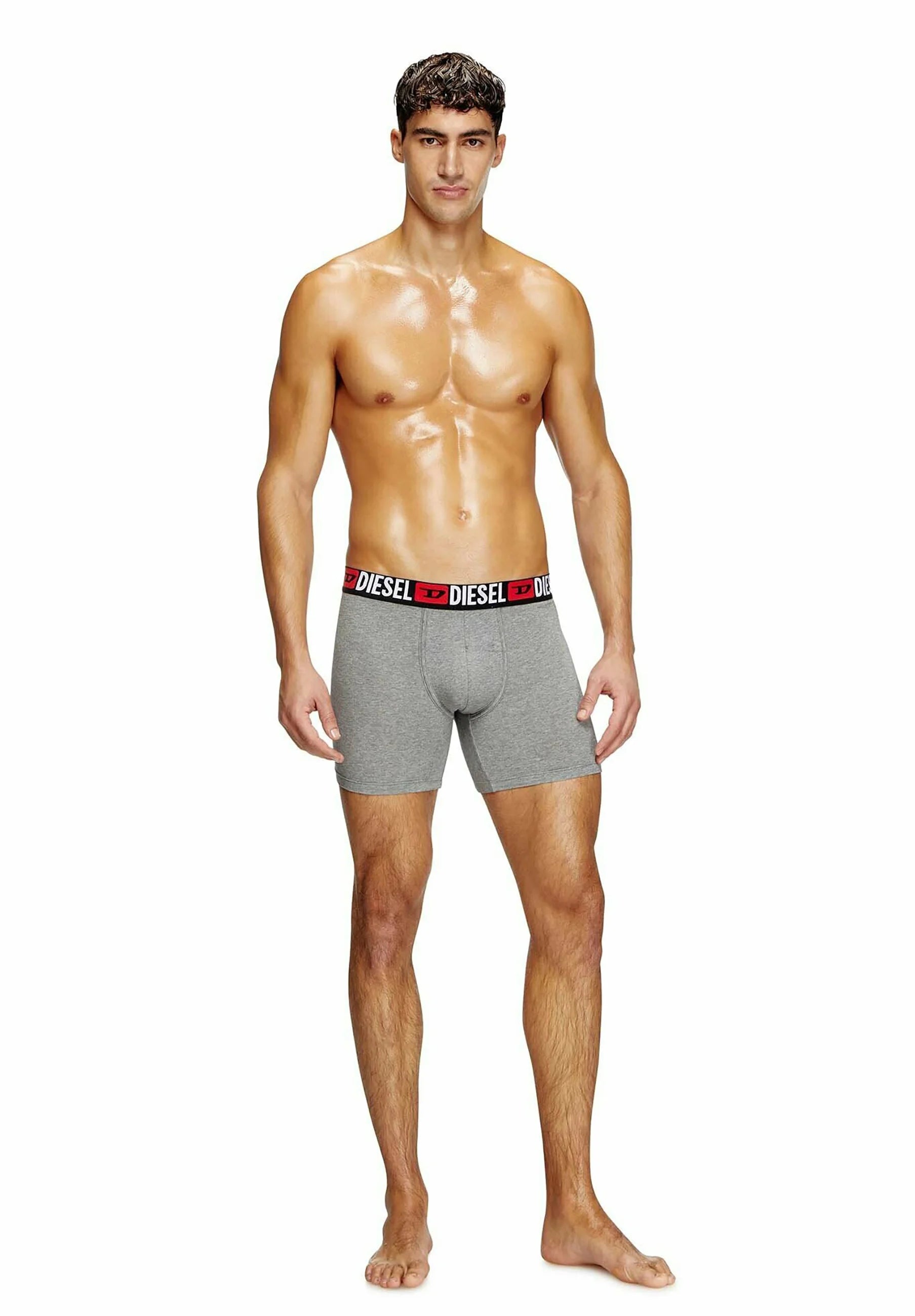 Diesel Max Core 3 Pack Boxer Briefs – Black, Grey, Red