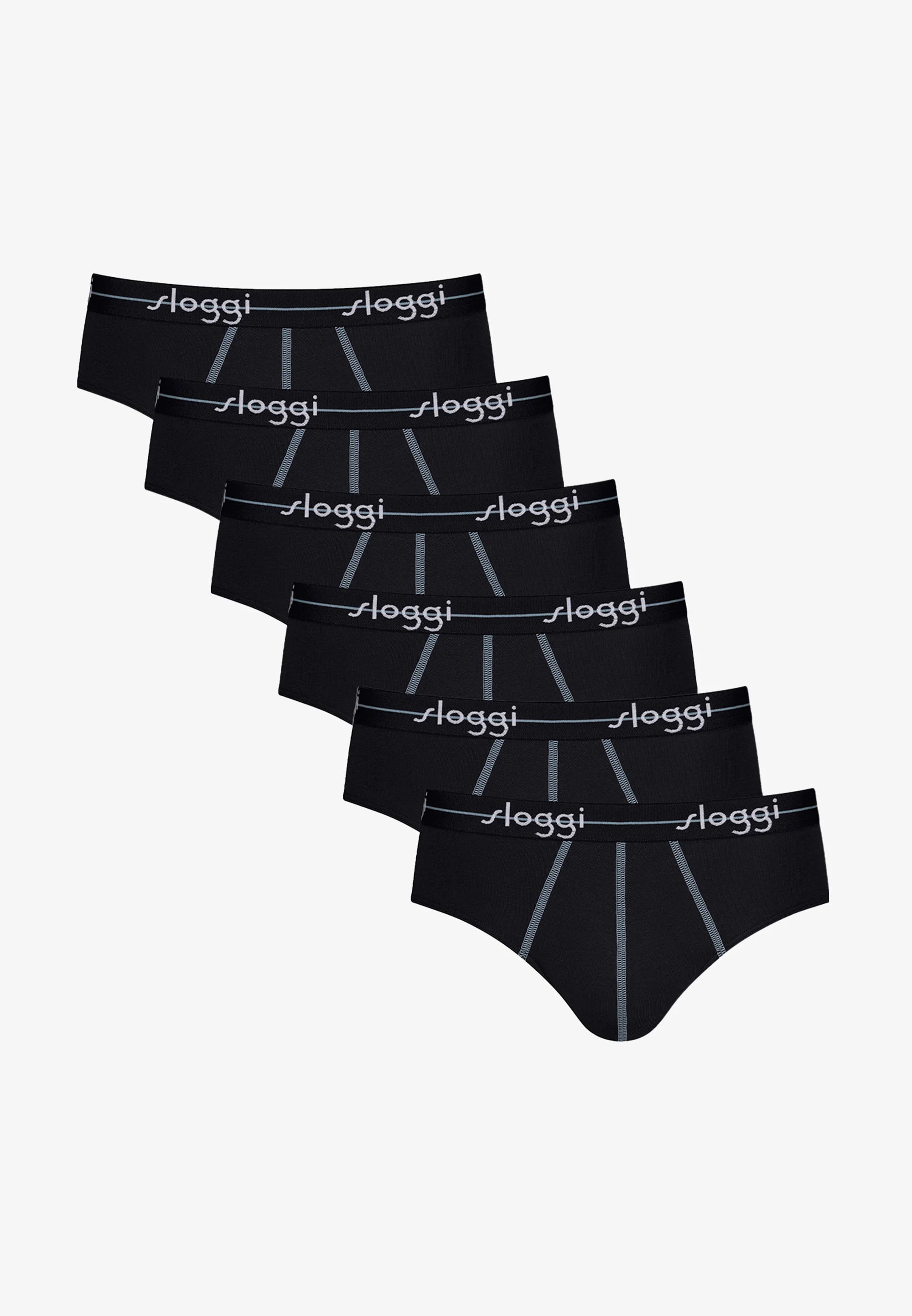 Lot de 6 mini slips Sloggi Start – Noir