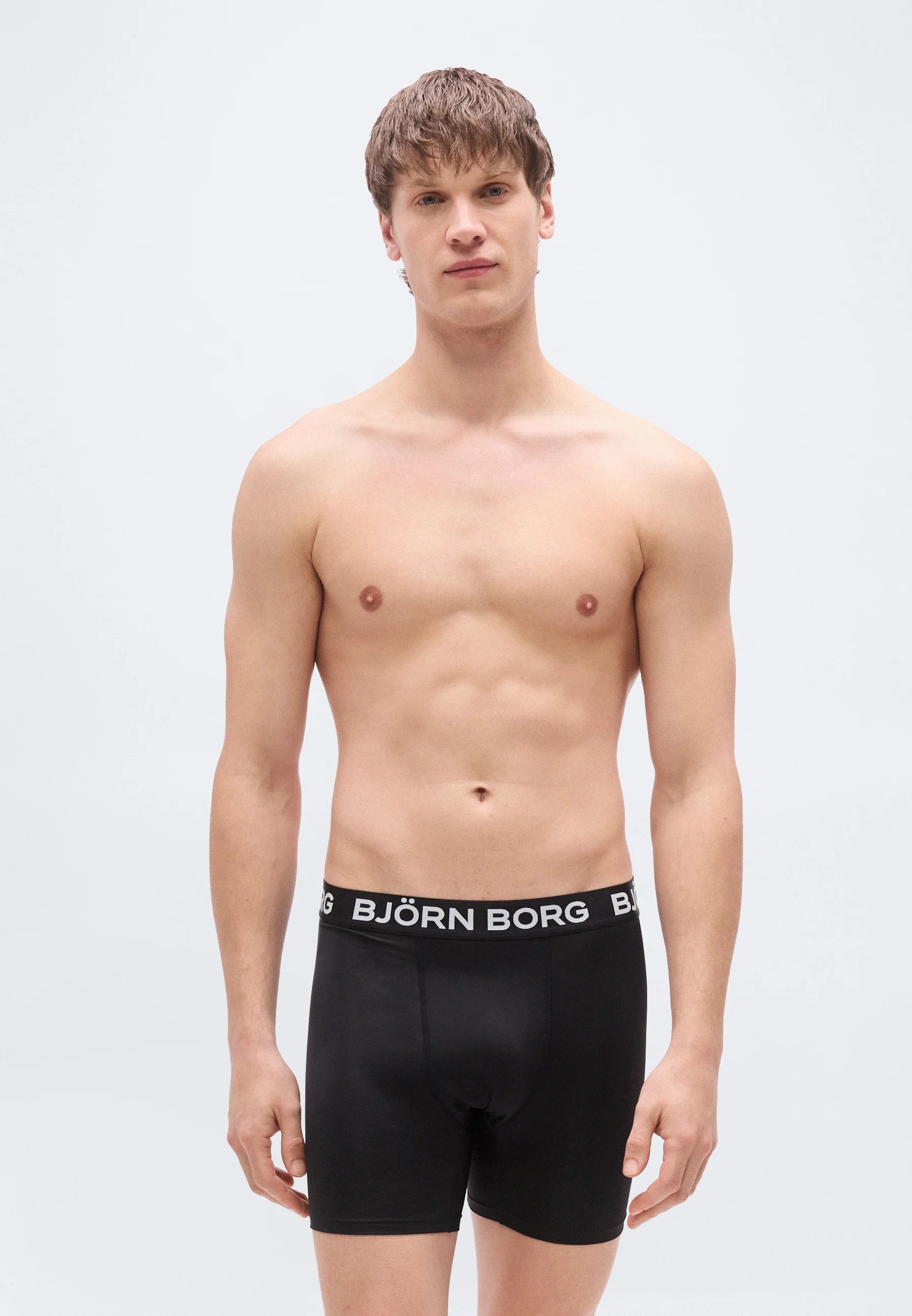 Björn Borg Sports Lot de 5 boxers – Orange, Noir, Olive