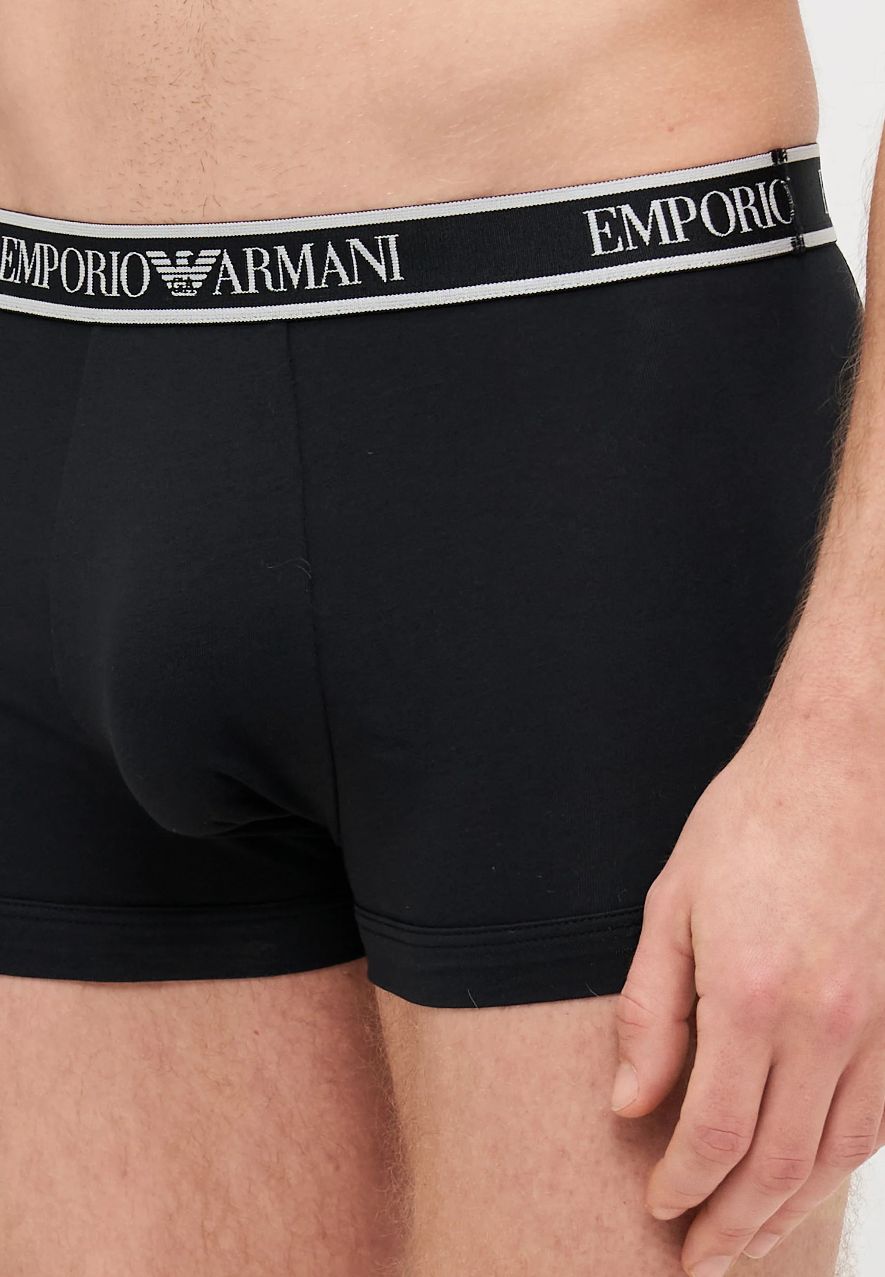 Emporio Armani Trunks 3 Pack – černá, zelená