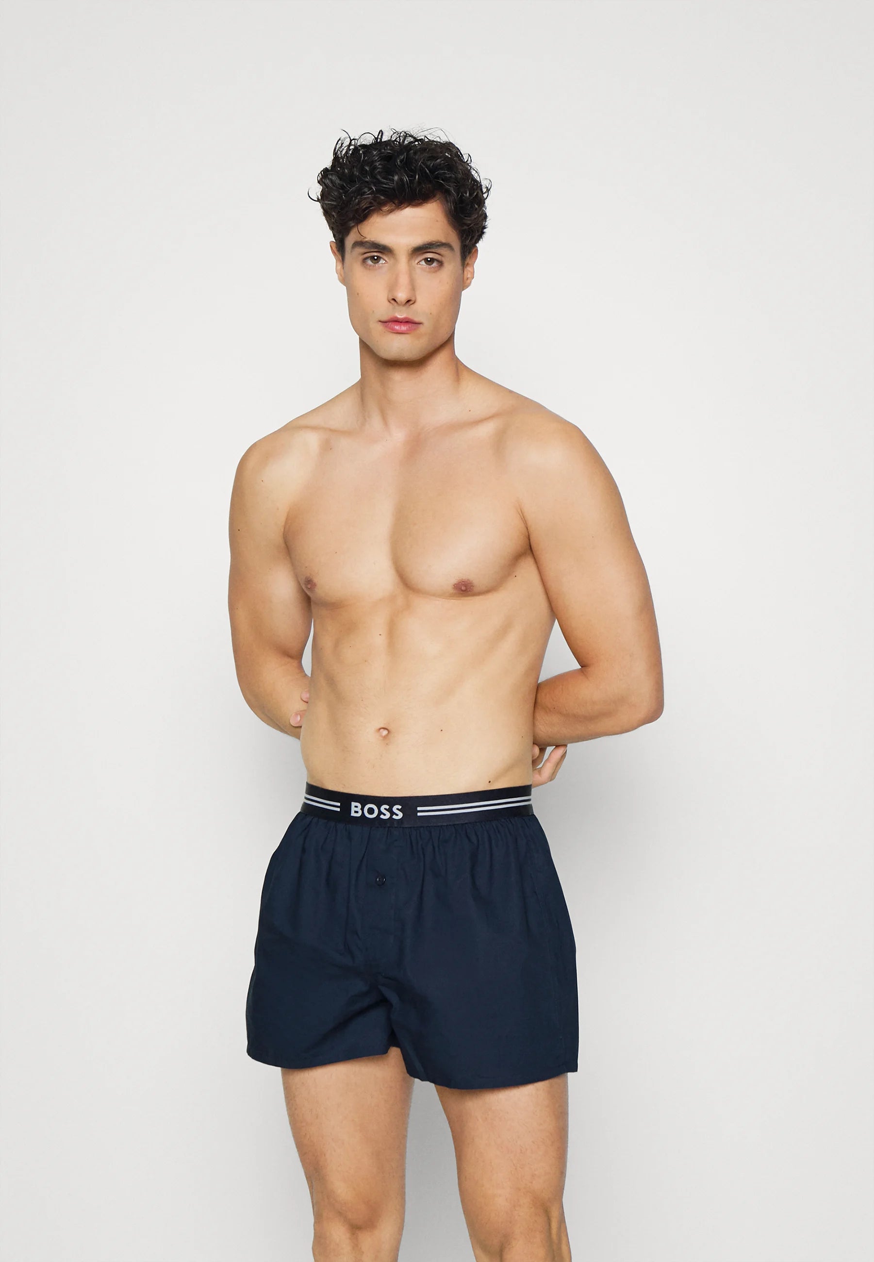 BOSS Lot de 3 boxers – Bleu foncé