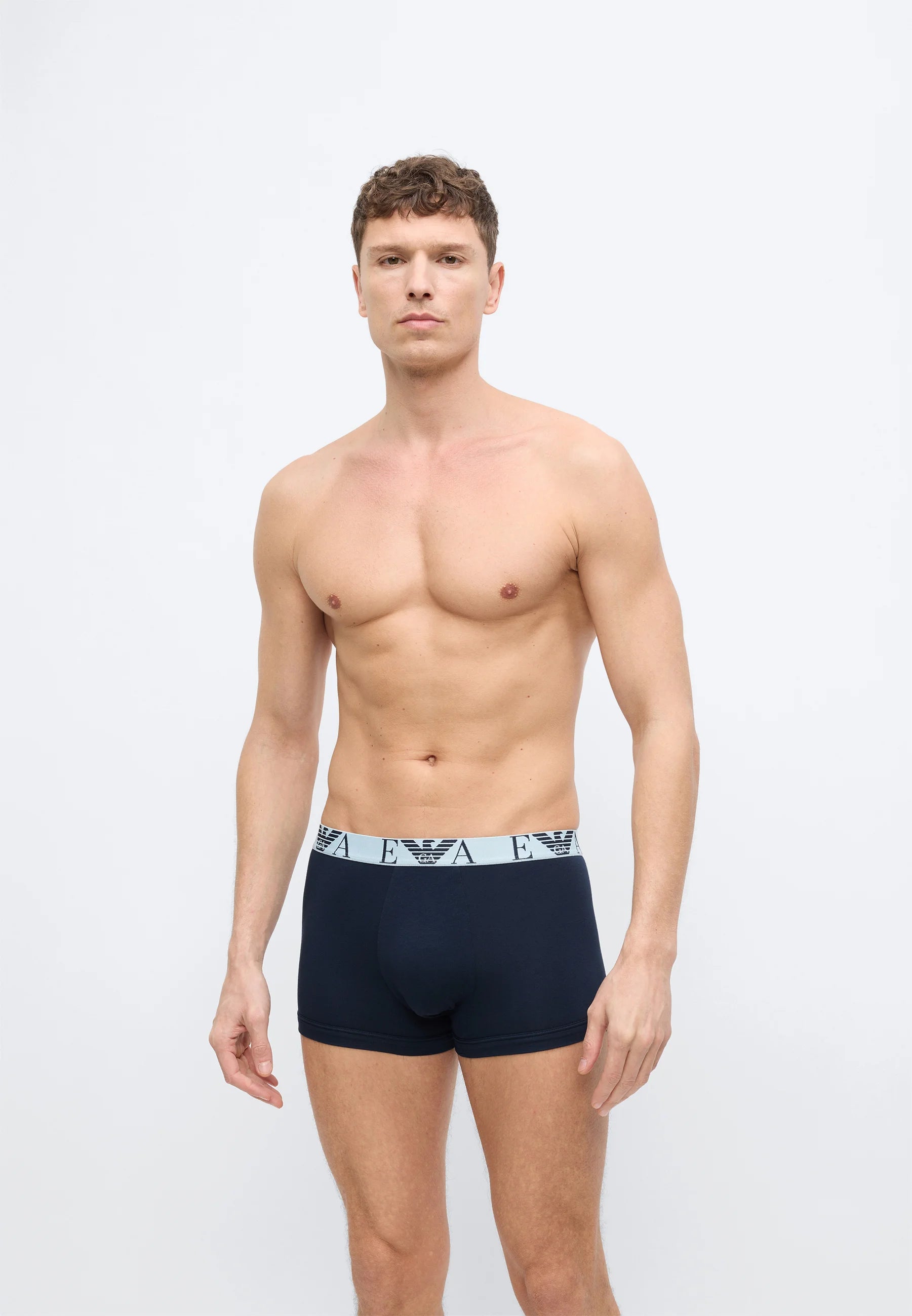 Lot de 6 boxers Emporio Armani BOLD Monogram – Noir, Gris, Blanc, Bleu