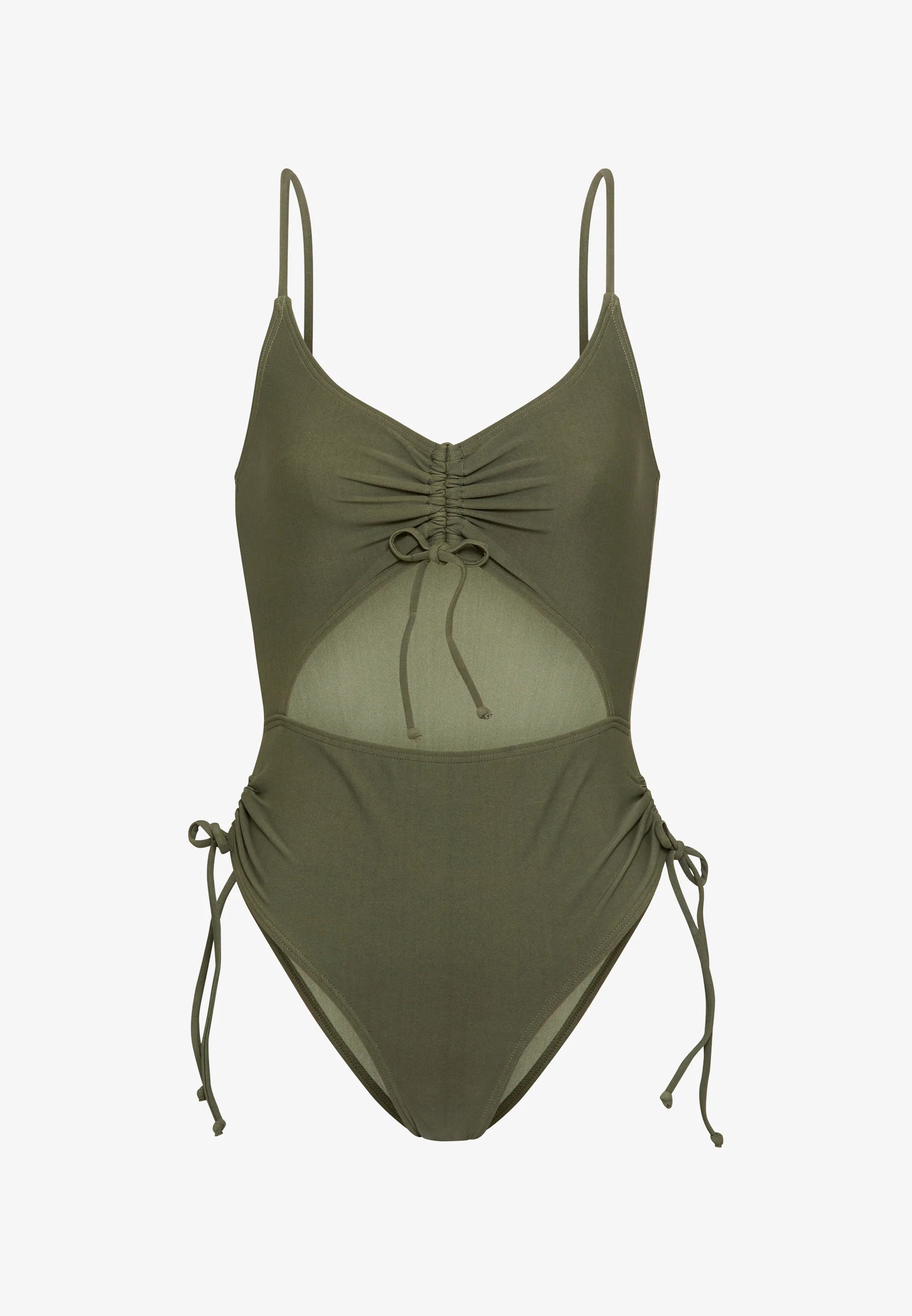 LASCANA Adjust Cut-Out Badeanzug – Oliv