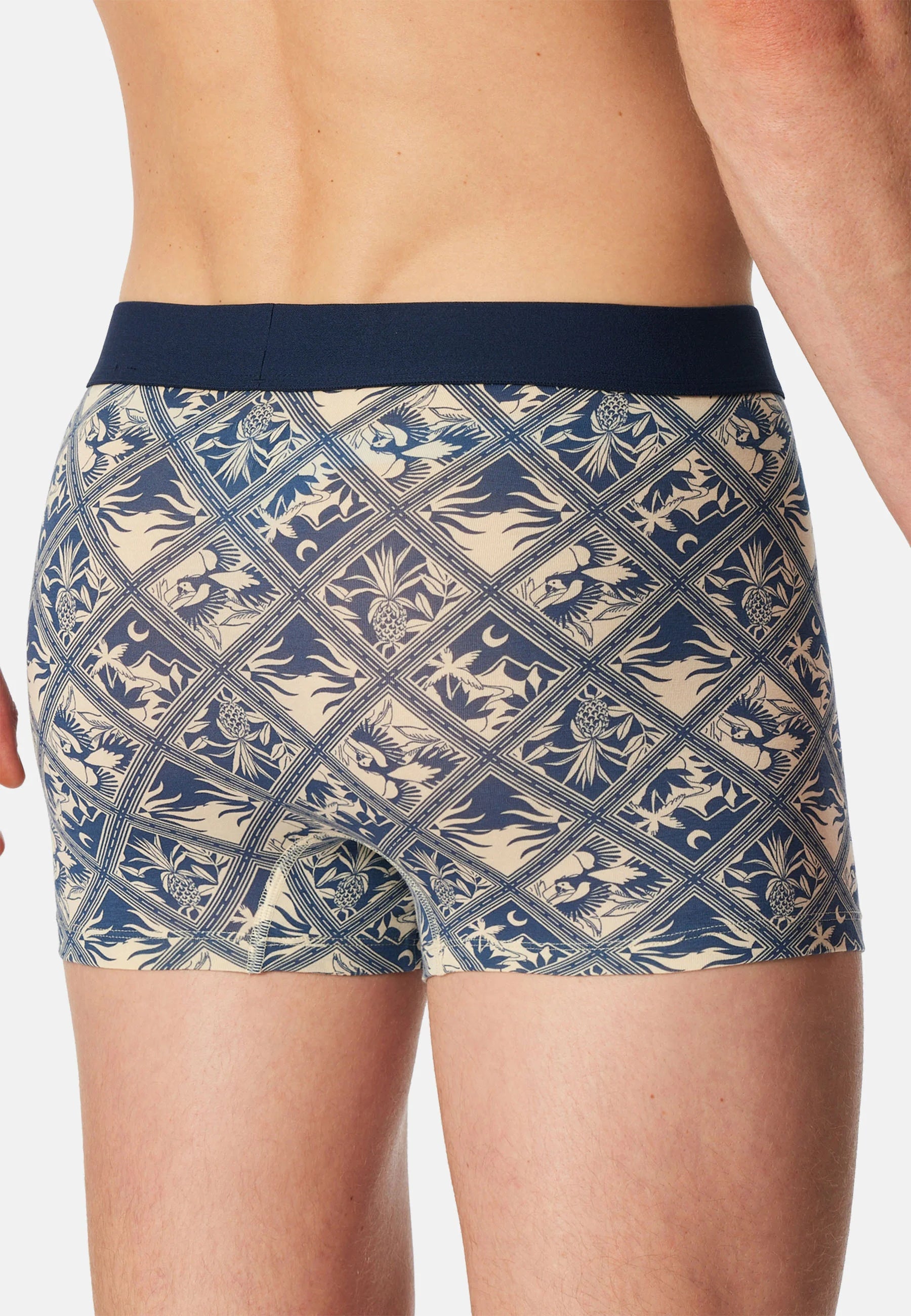 Schiesser 95 5 Lot de 10 boxers – Bleu foncé, Jaune clair