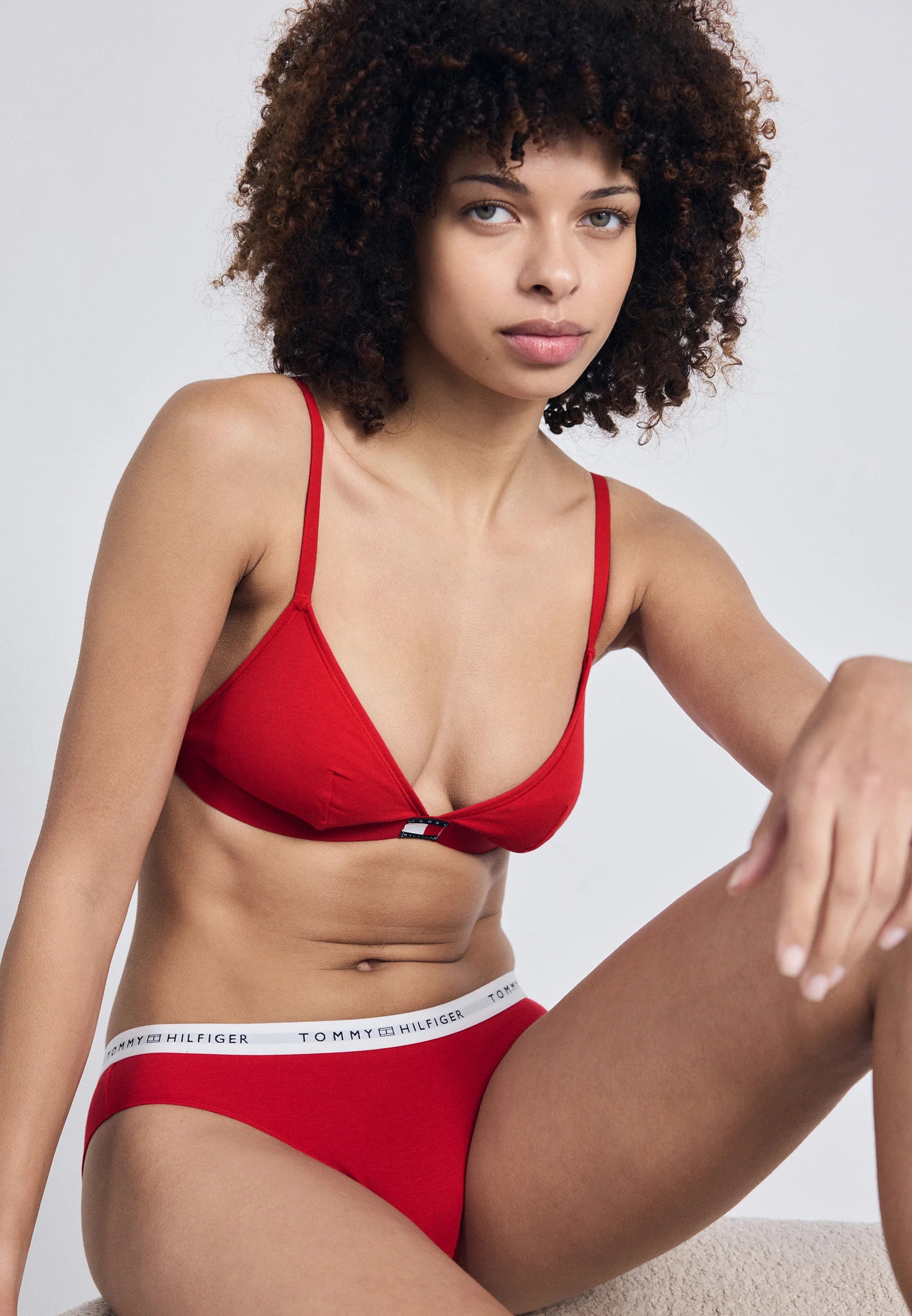 Tommy Hilfiger Repeat Logo Briefs – Primary Red