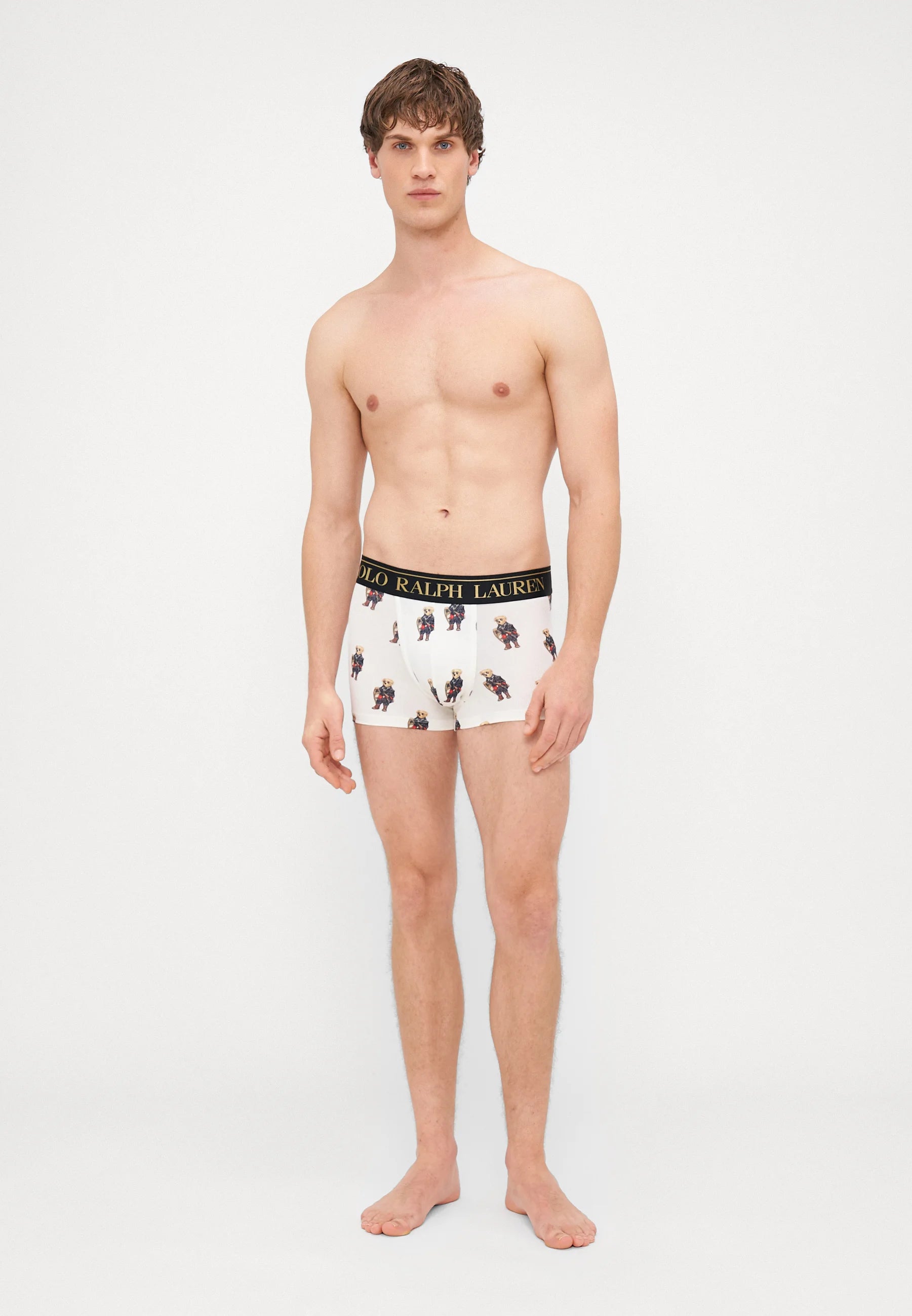 Polo Ralph Lauren Cotton Stretch Trunks – Low Rise – 2 Pack – Navy, Trophy Cream