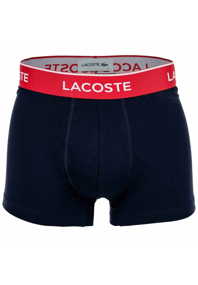 Lacoste 6 Pack Logobund Trunks – černá, modrá, šedá, tmavě modrá, zelená, červená