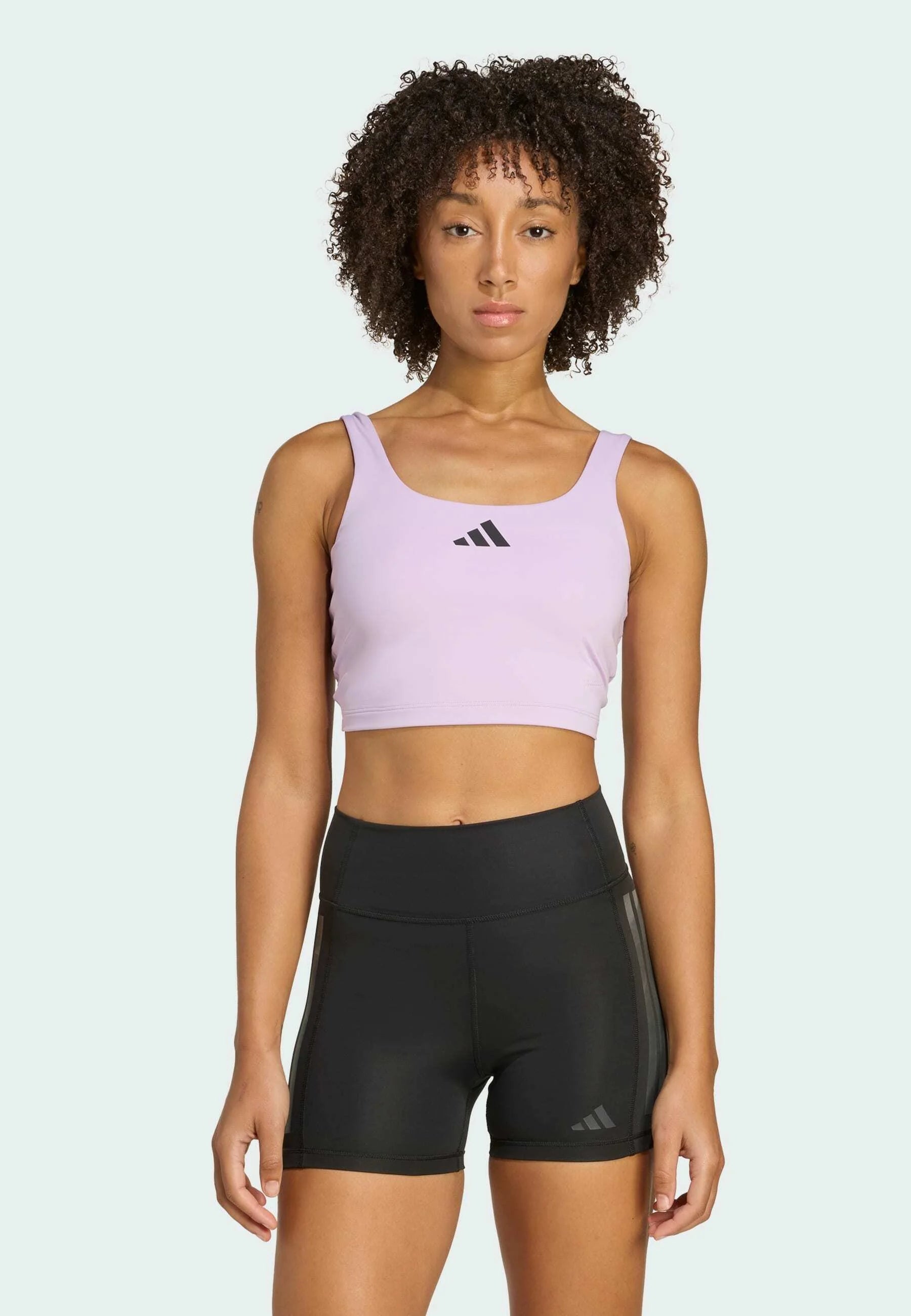 Soutien-gorge de sport Adidas Performance PWR Tank Light Support – Prune poudre