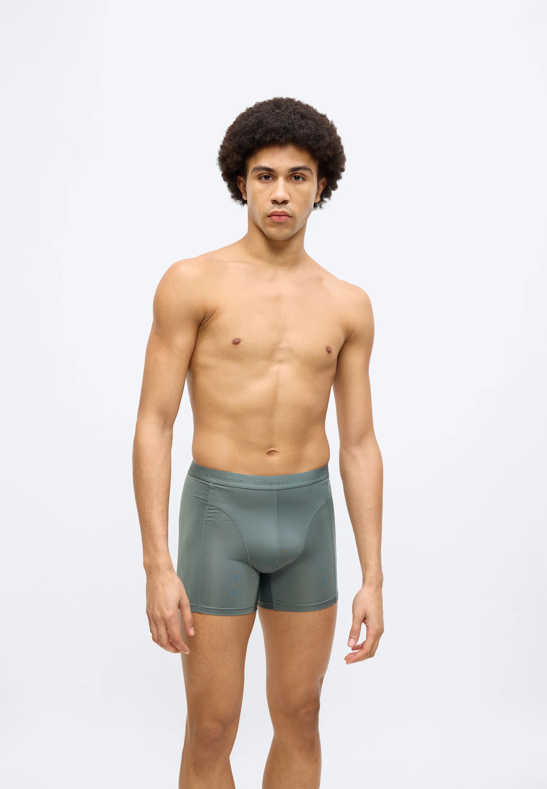 Lot de 3 boxers Björn Borg – noir, vert, vert clair