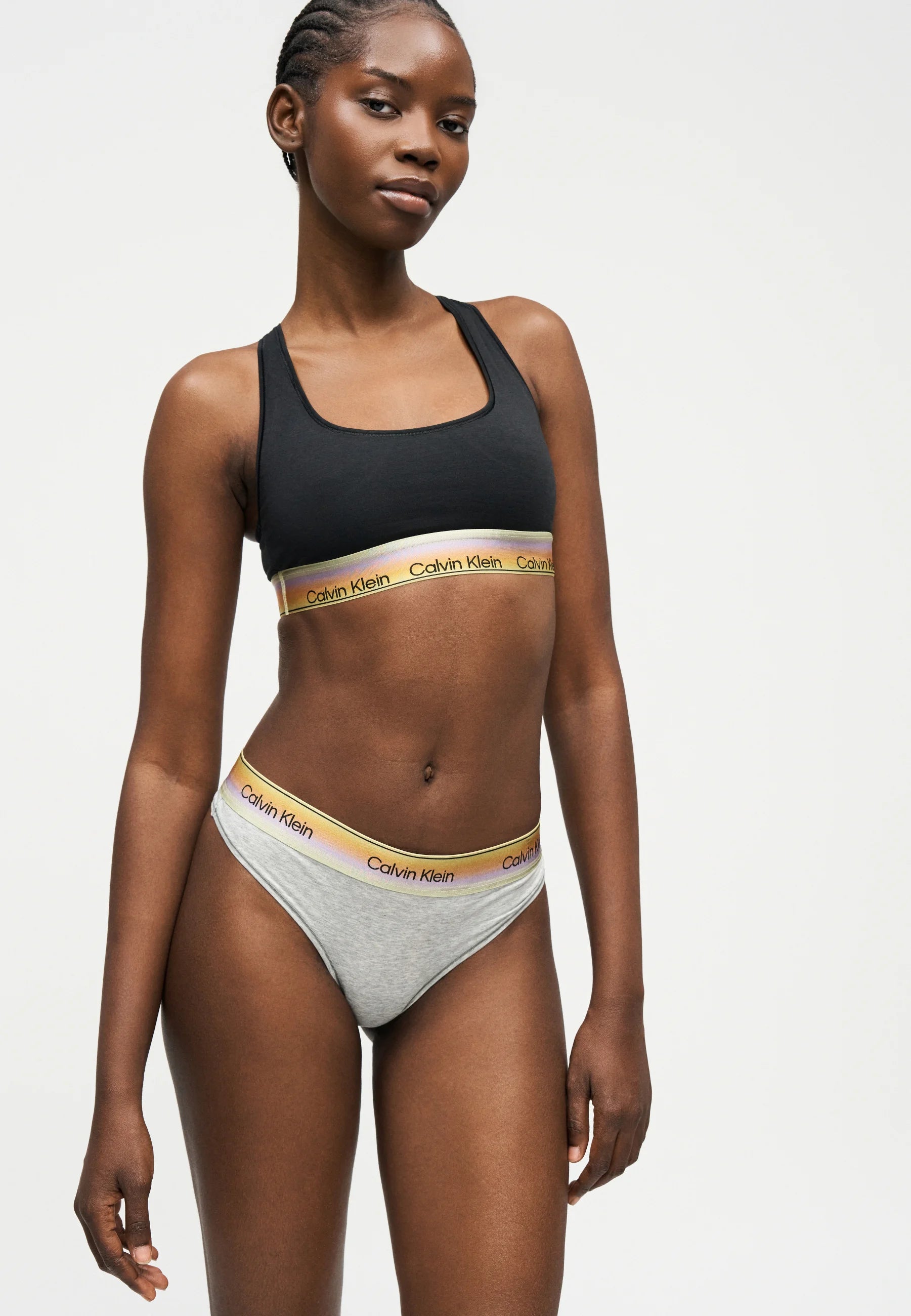 Soutien-gorge souple Bralette non doublé Calvin Klein Pride - Noir