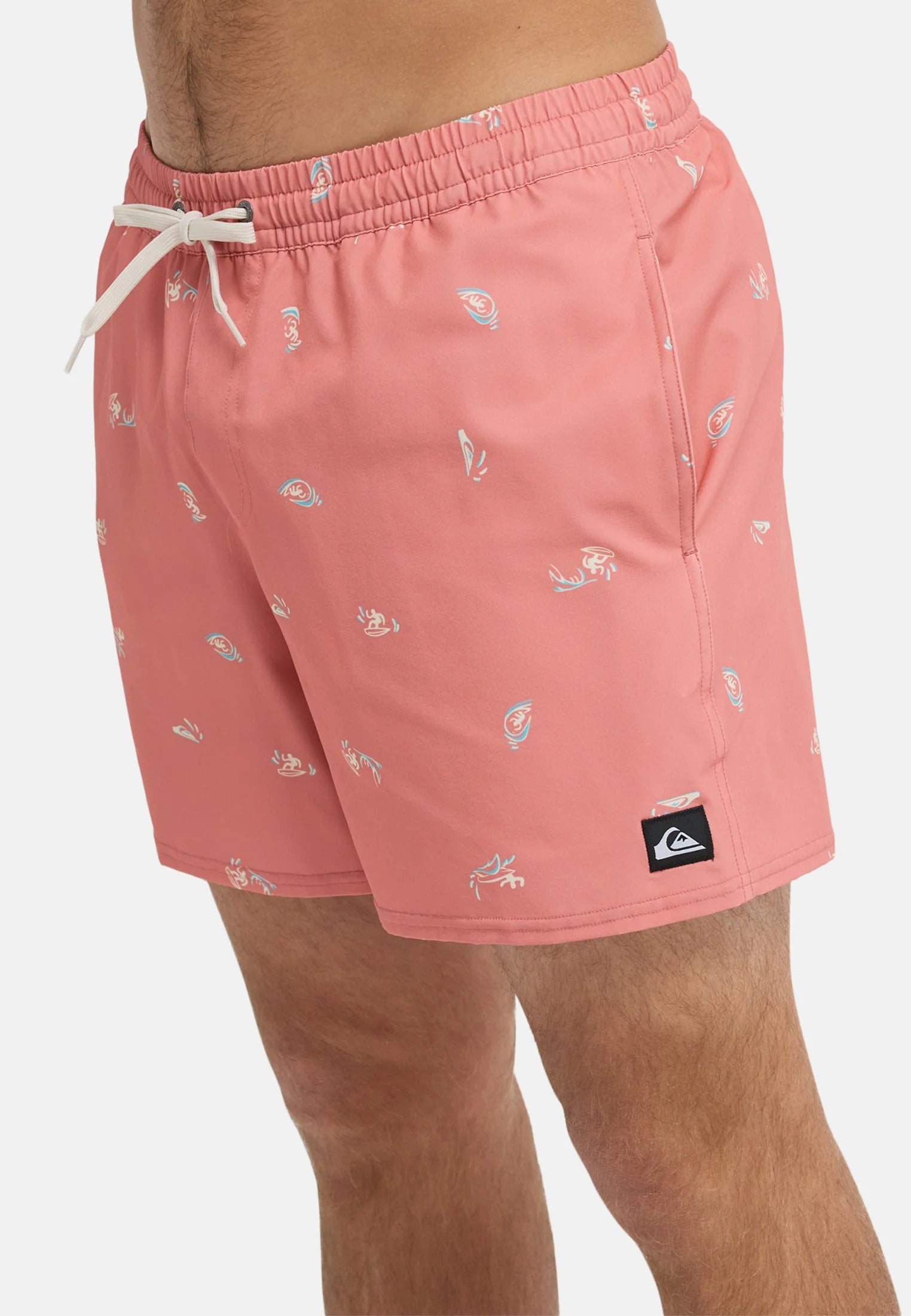 Pantaloncini da bagno Quiksilver Volley 16 stampati – Verdi