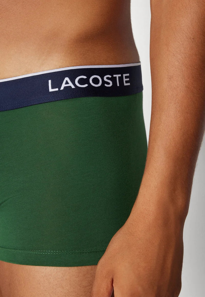 Lacoste Sport Stretch Trunks 2 Pack – Navy Blue, Green