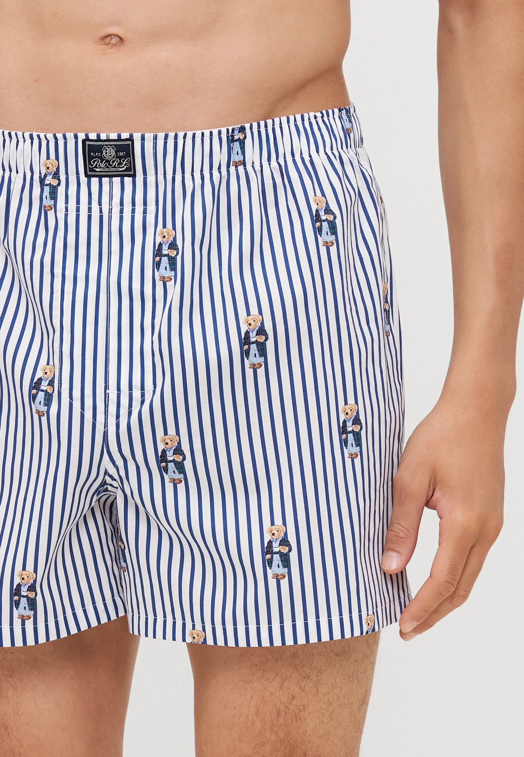 Polo Ralph Lauren Bavlněné boxerky – 3 balení – modrá, bílá