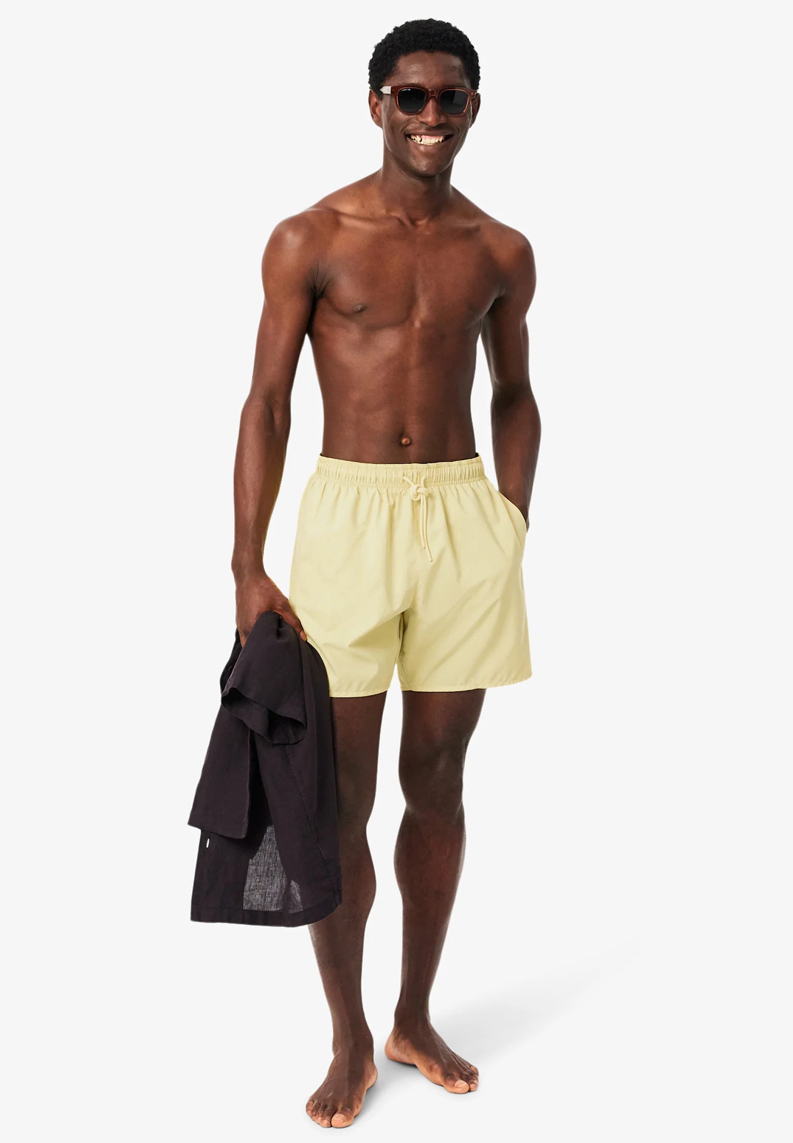 Short de bain Lacoste – Jaune SH