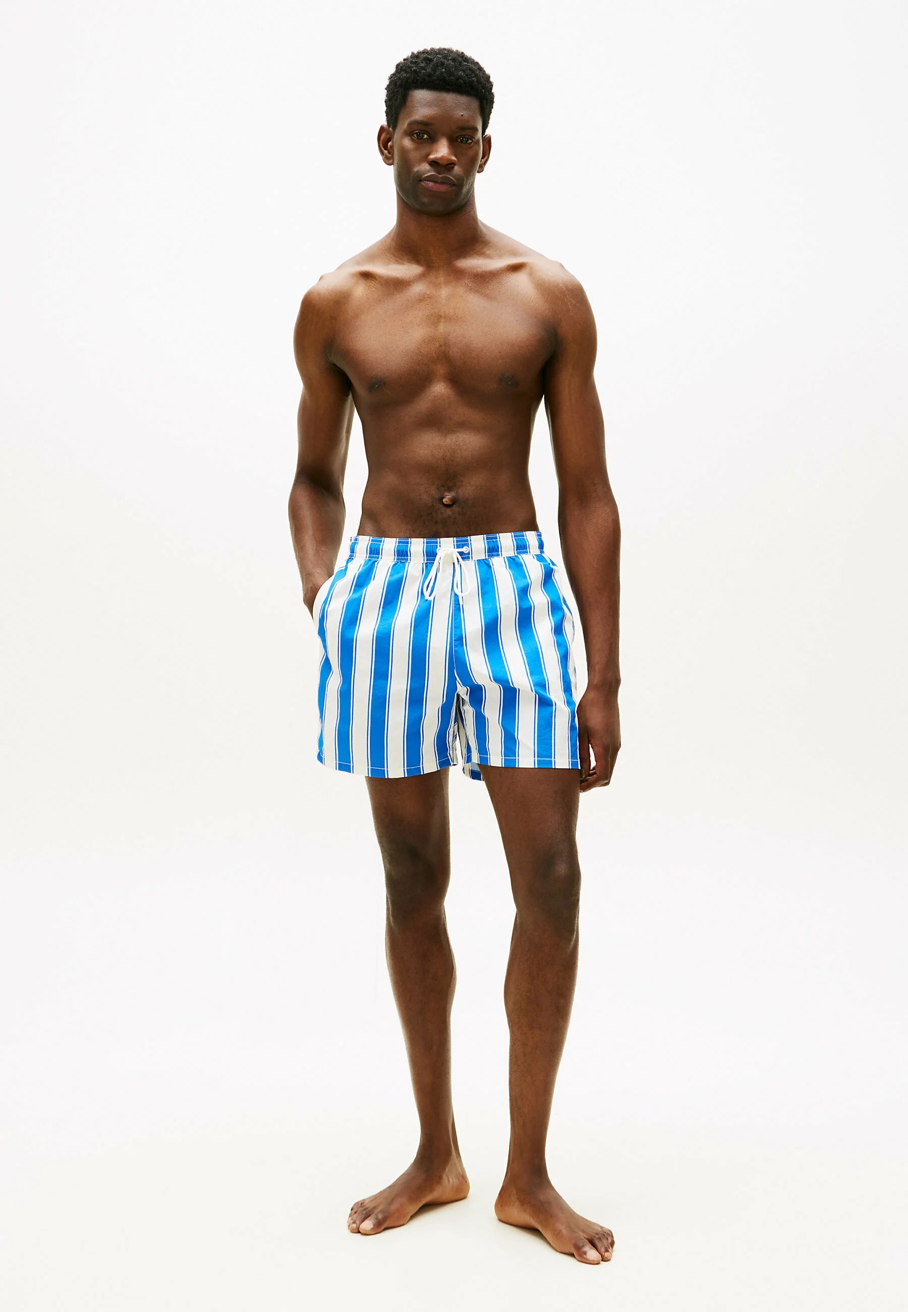 Short de bain à rayures Tommy Hilfiger – Summer Stripe Blue Orbit