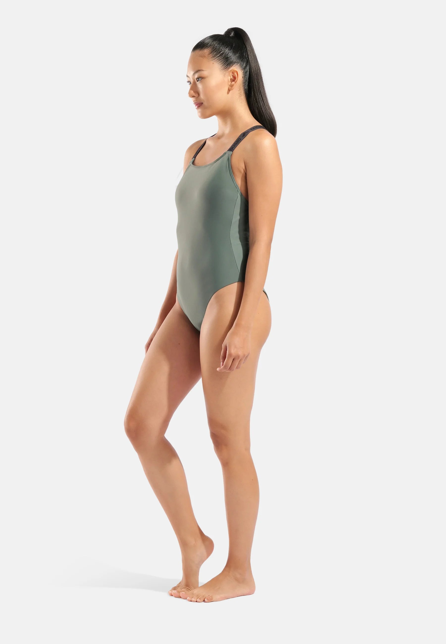Arena Solid One-Piece Swimsuit – Sage