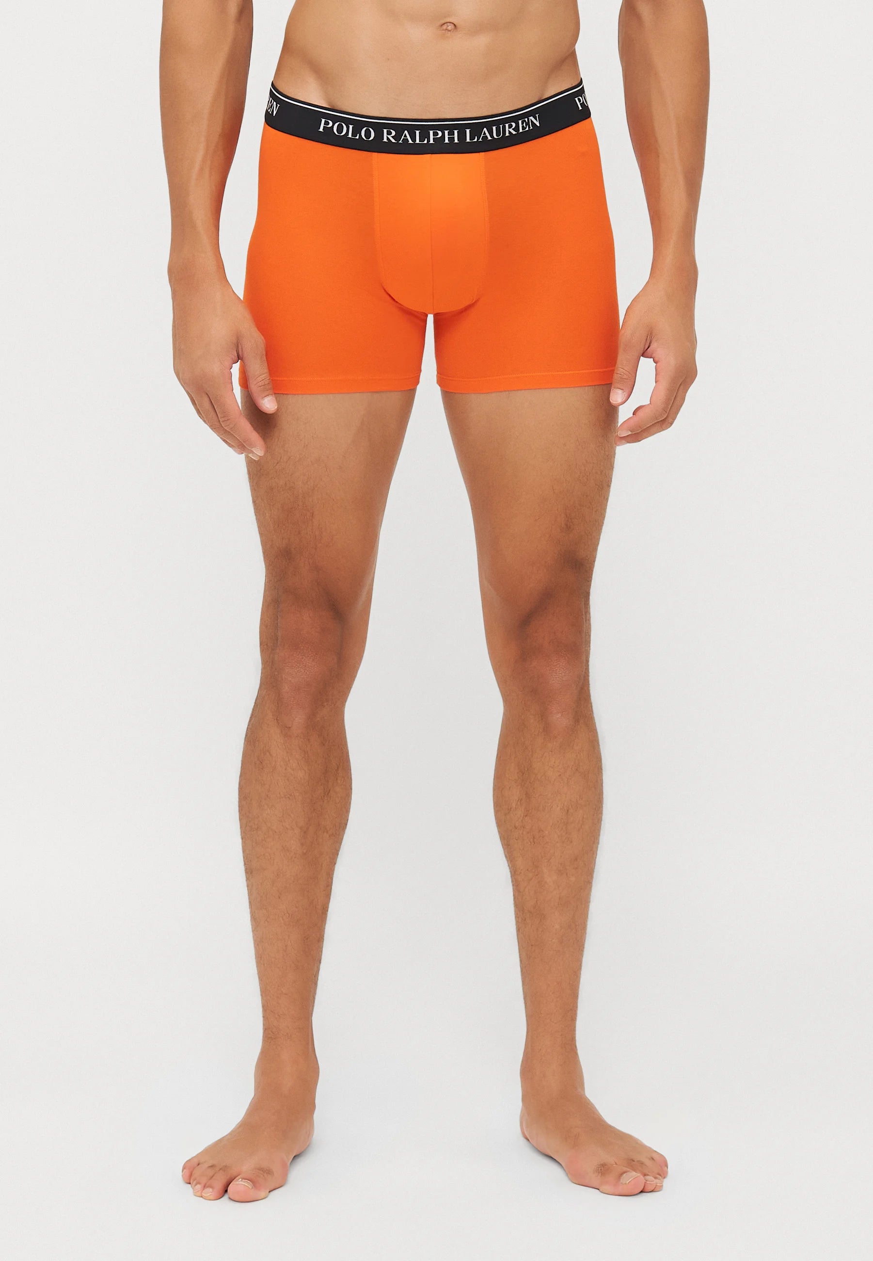 Polo Ralph Lauren Boxer en coton stretch – Lot de 3 – Orange, Vert, Noir