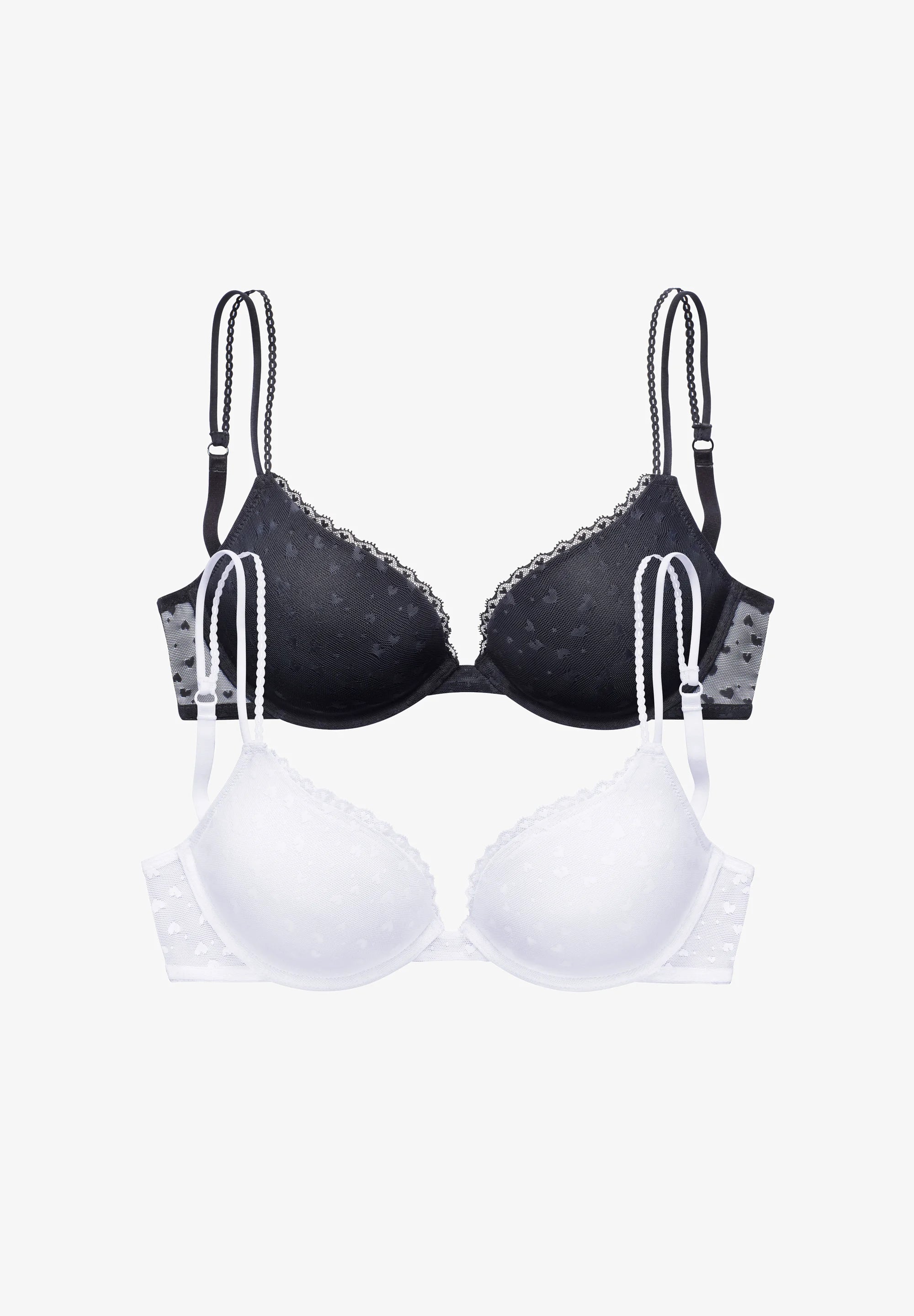 LASCANA Bügel-BH 2er-Pack – Weiß, Schwarz