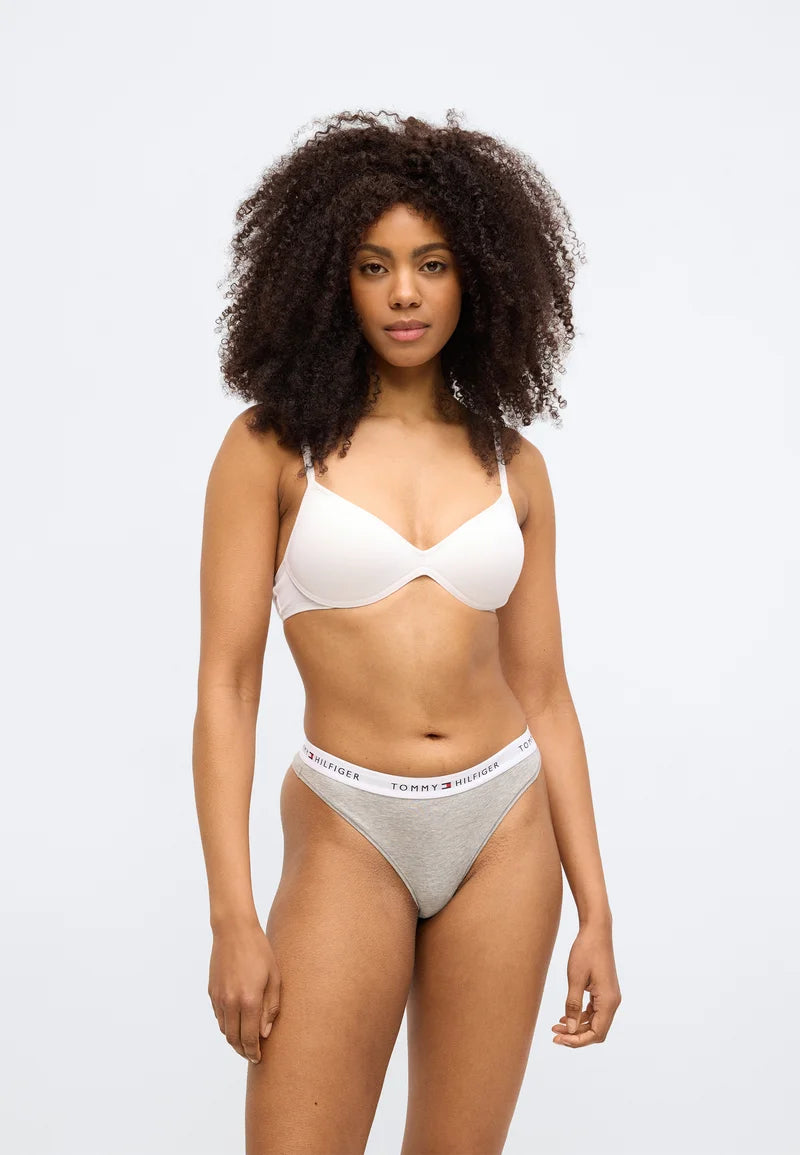 Tommy Hilfiger Thong 3-Pack – Medium Grey Heather, White, Black