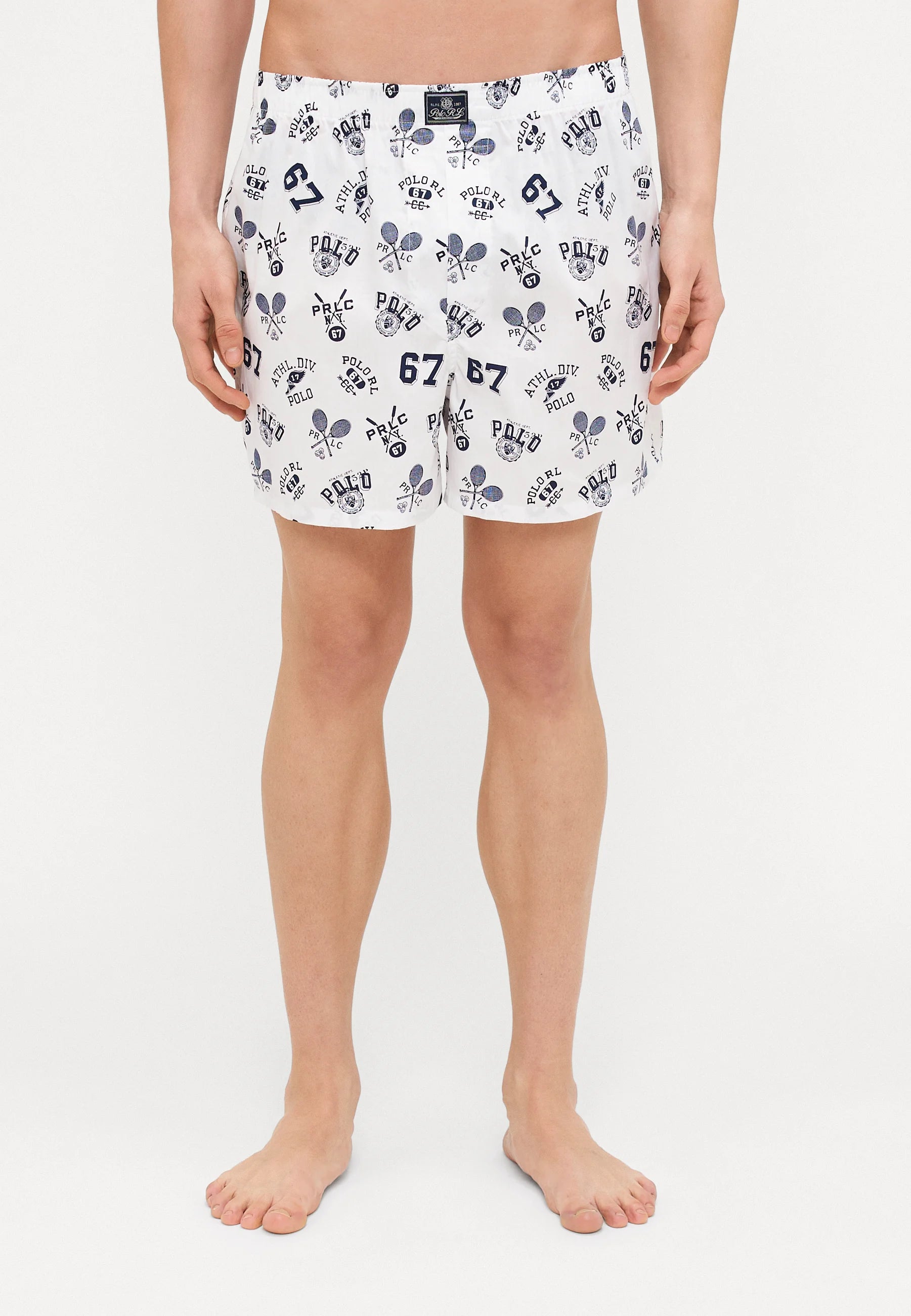 Polo Ralph Lauren Cotton Open Boxer Shorts – 3 Pack – Office Blue, White