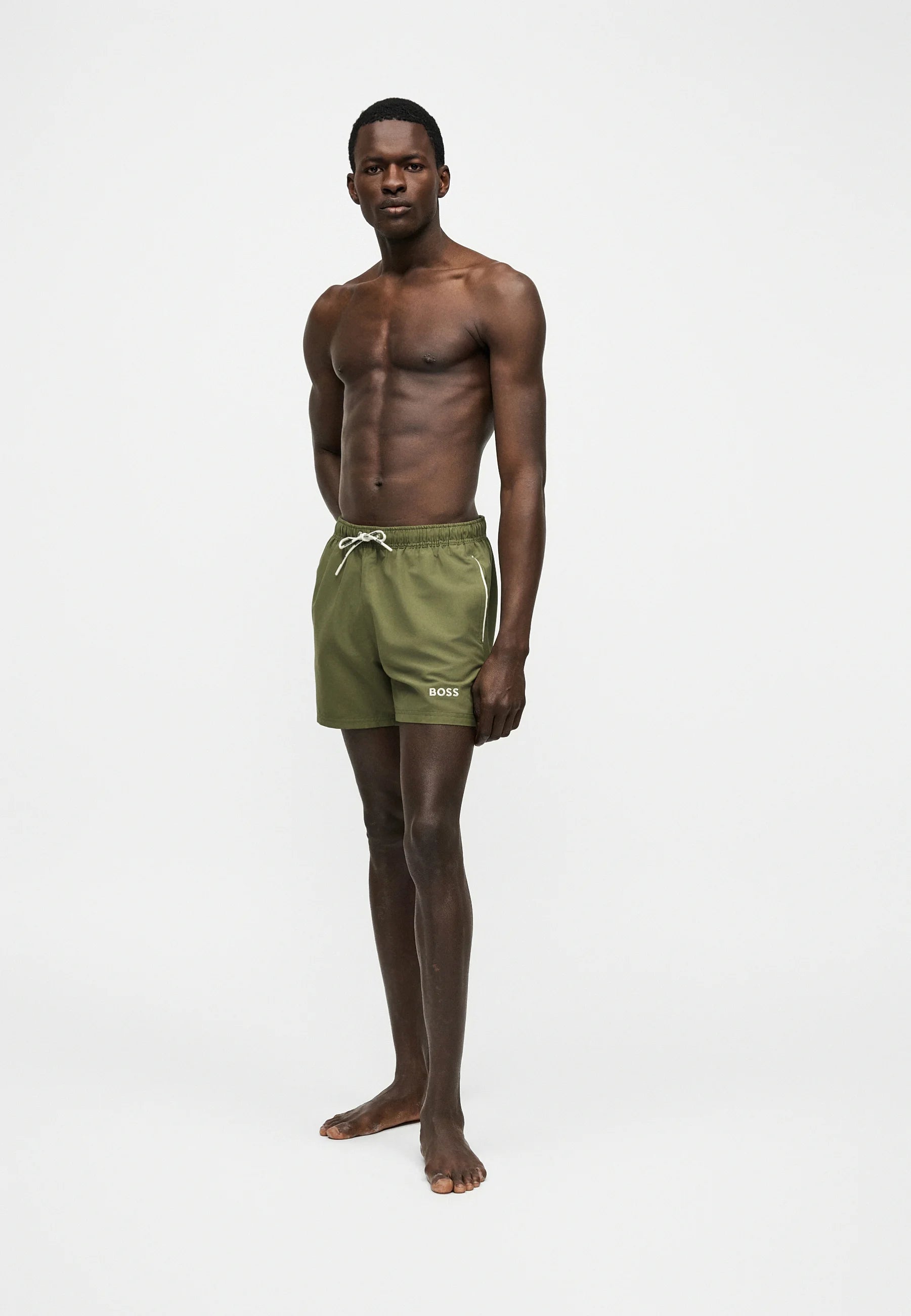 BOSS Dogfish Swim Shorts – Open Green