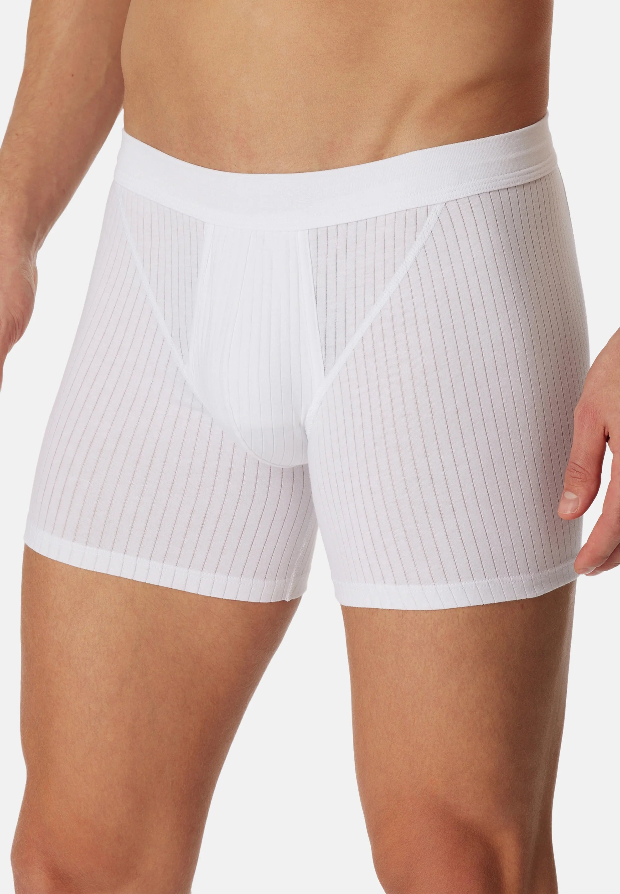 Schiesser Essentials Authentic 6 Pack boxerky – černé, bílé