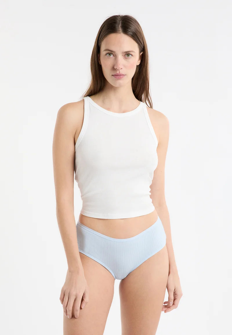 Etam John Slips – 3er-Pack, gebrochenes Weiß, Blau, Nude