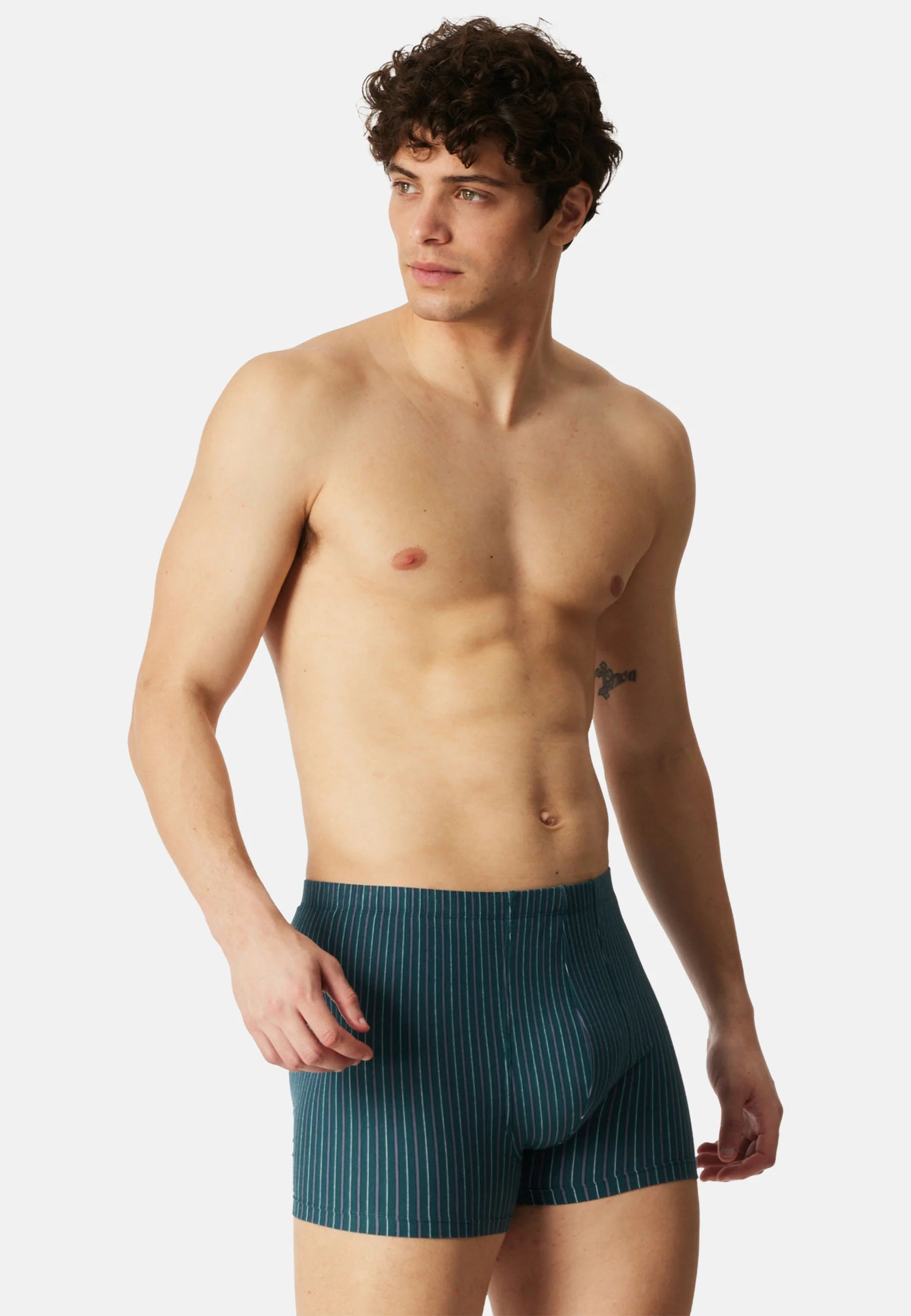 Schiesser 95 5 Lot de 6 boxers – Bleu foncé, Turquoise