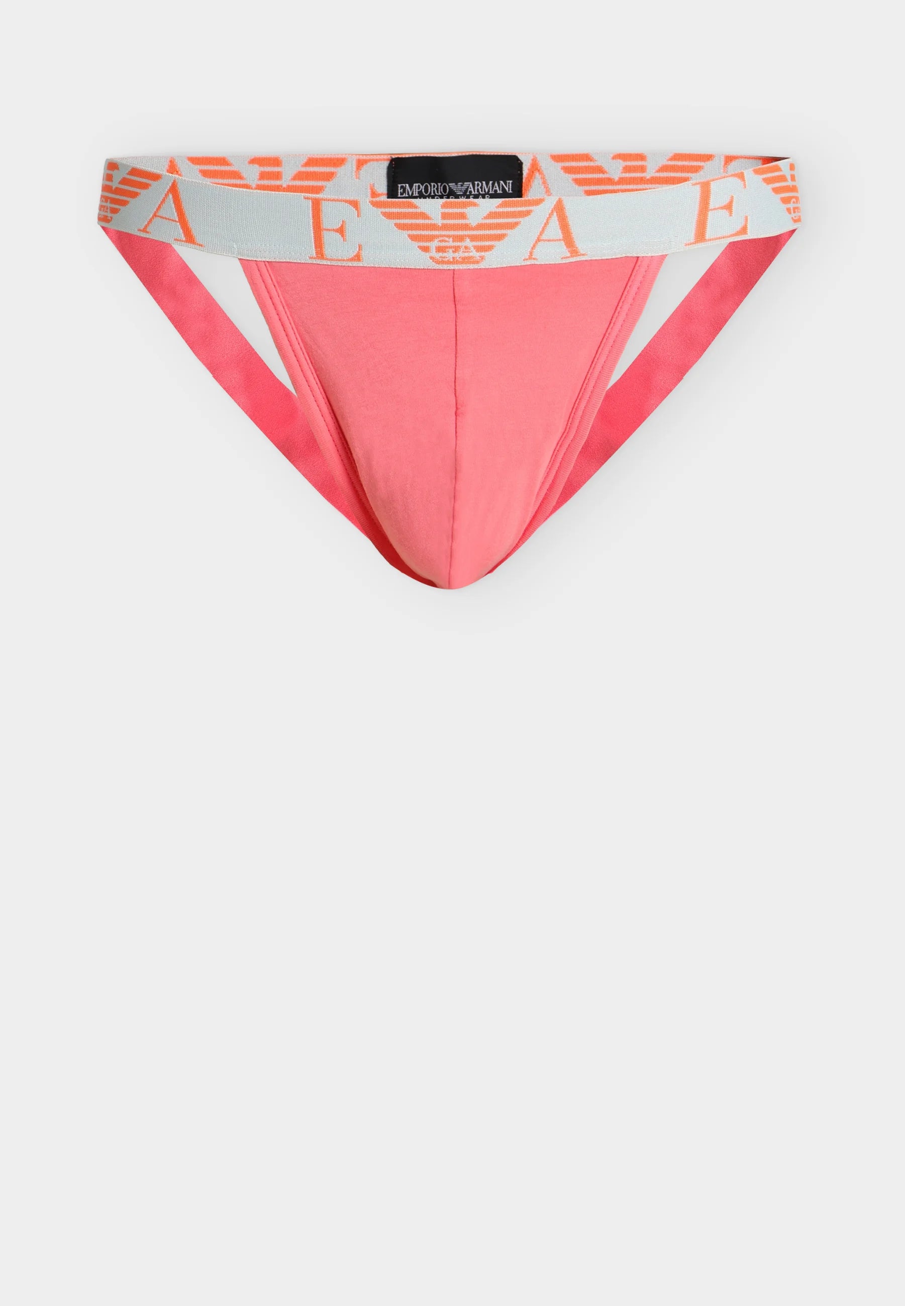 Lot de 2 jockstraps Emporio Armani BOLD Monogram – Rose, Aqua