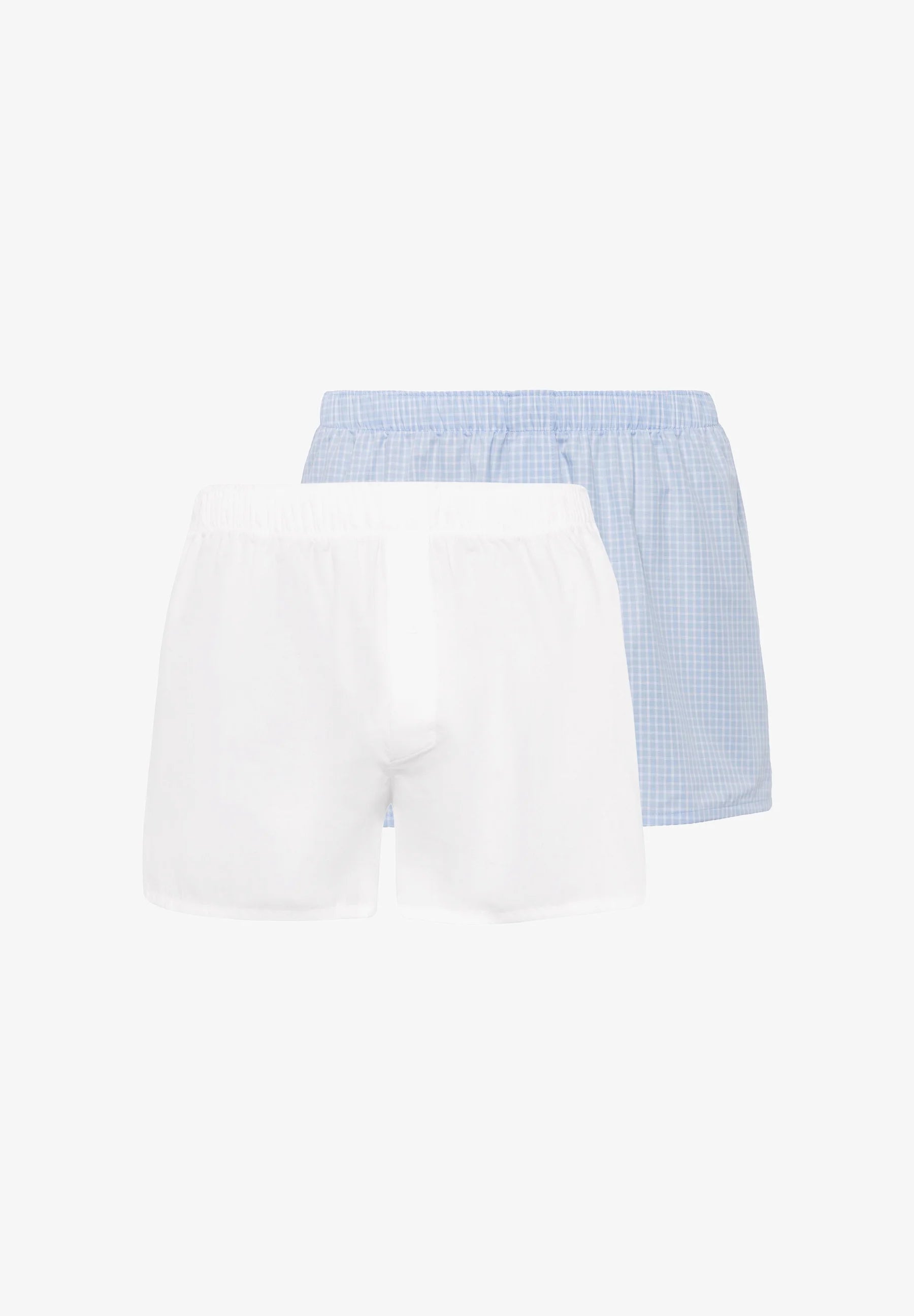 HANRO 2 Pack Boxer Shorts – White, Blue