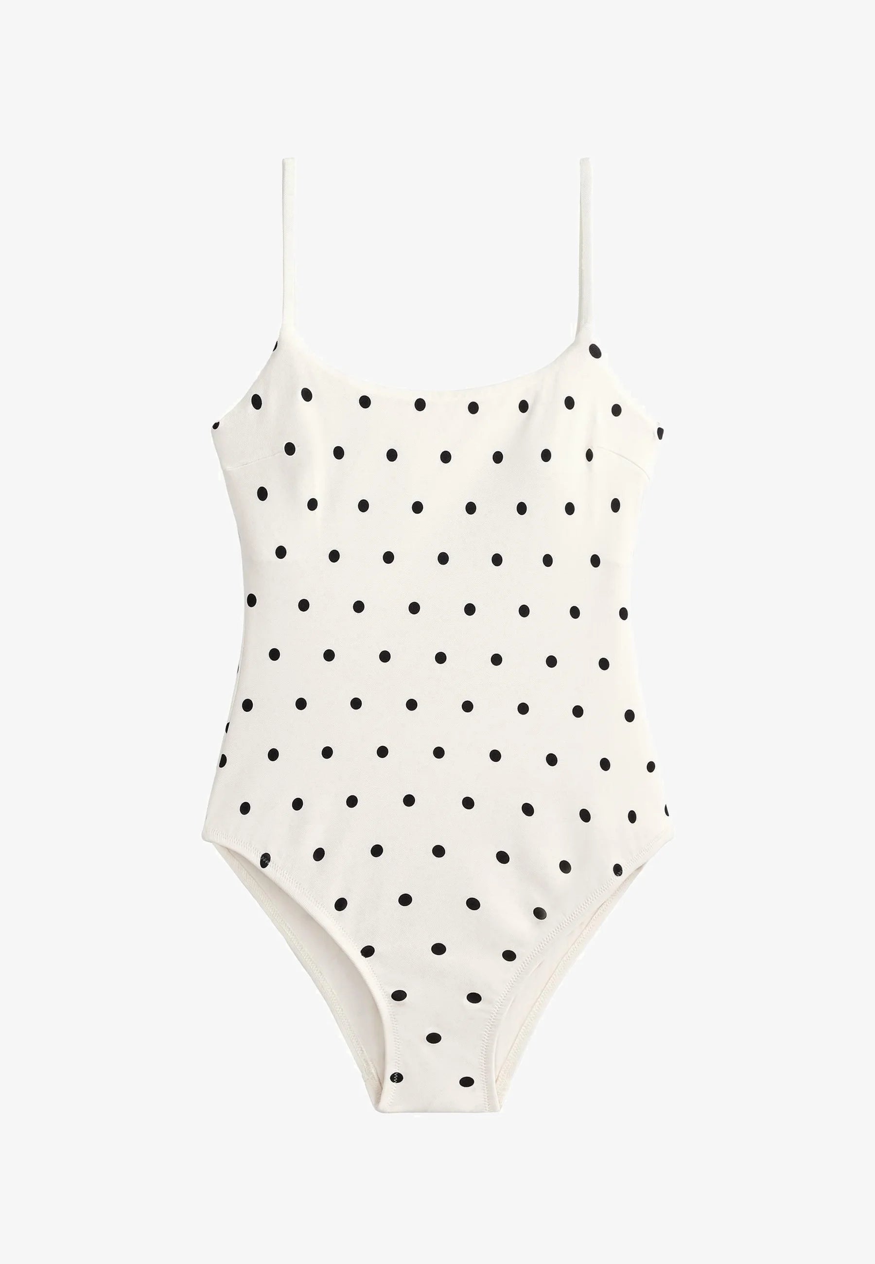 Maillot de bain une pièce triangle à pois OYSHO - Blanc
