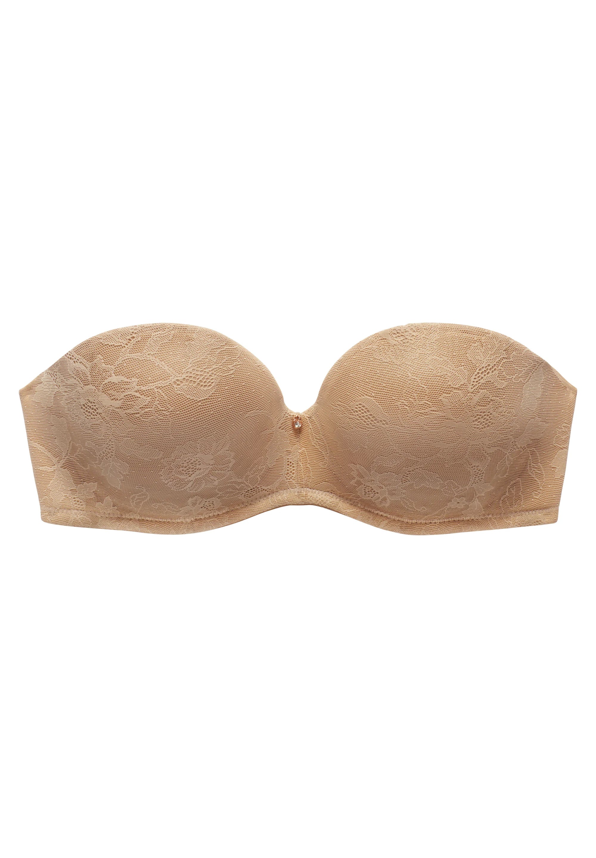 LASCANA Strapless Underwire Bra – Toffee