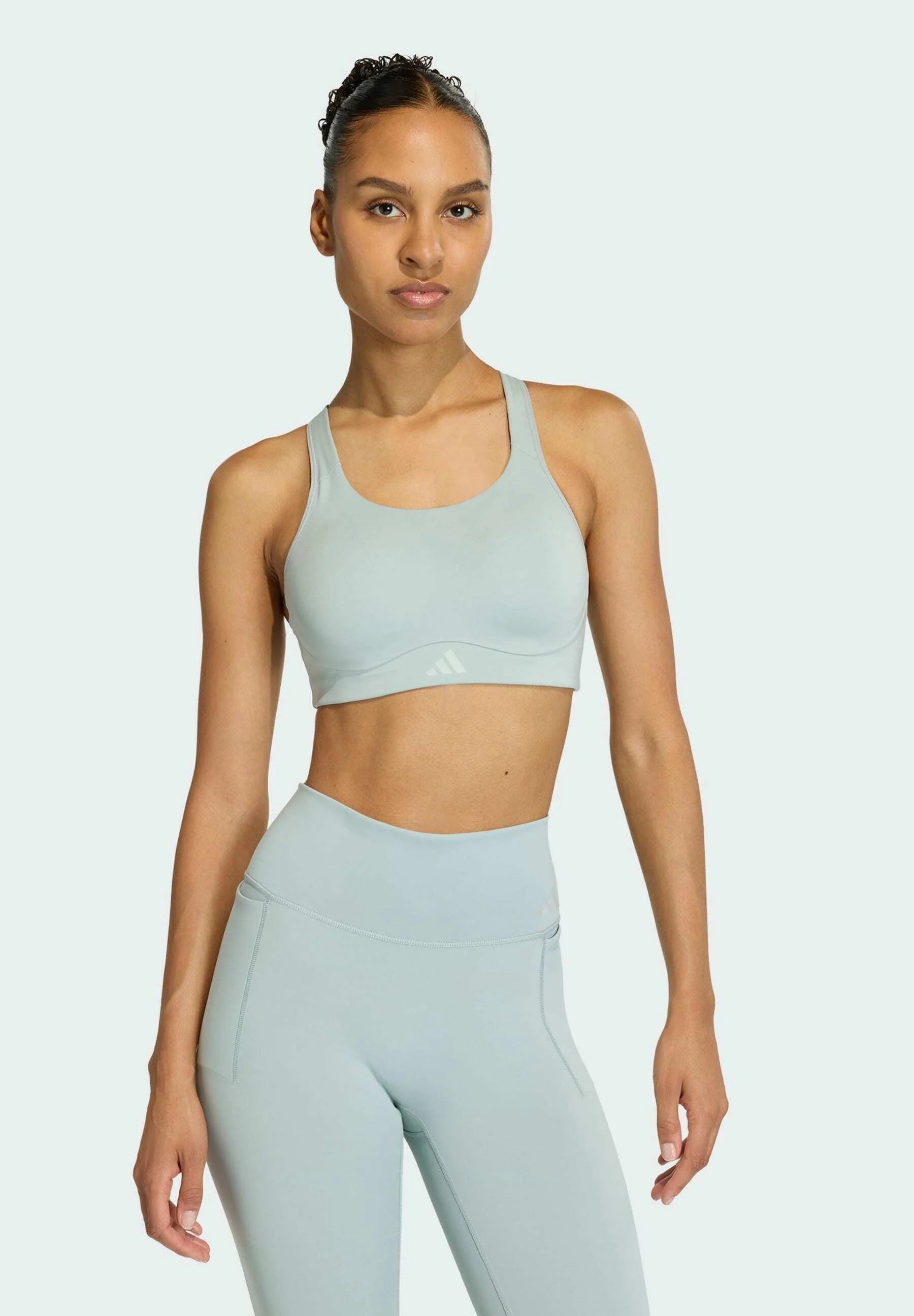 Adidas Performance Optime High Support Bra – Salbei